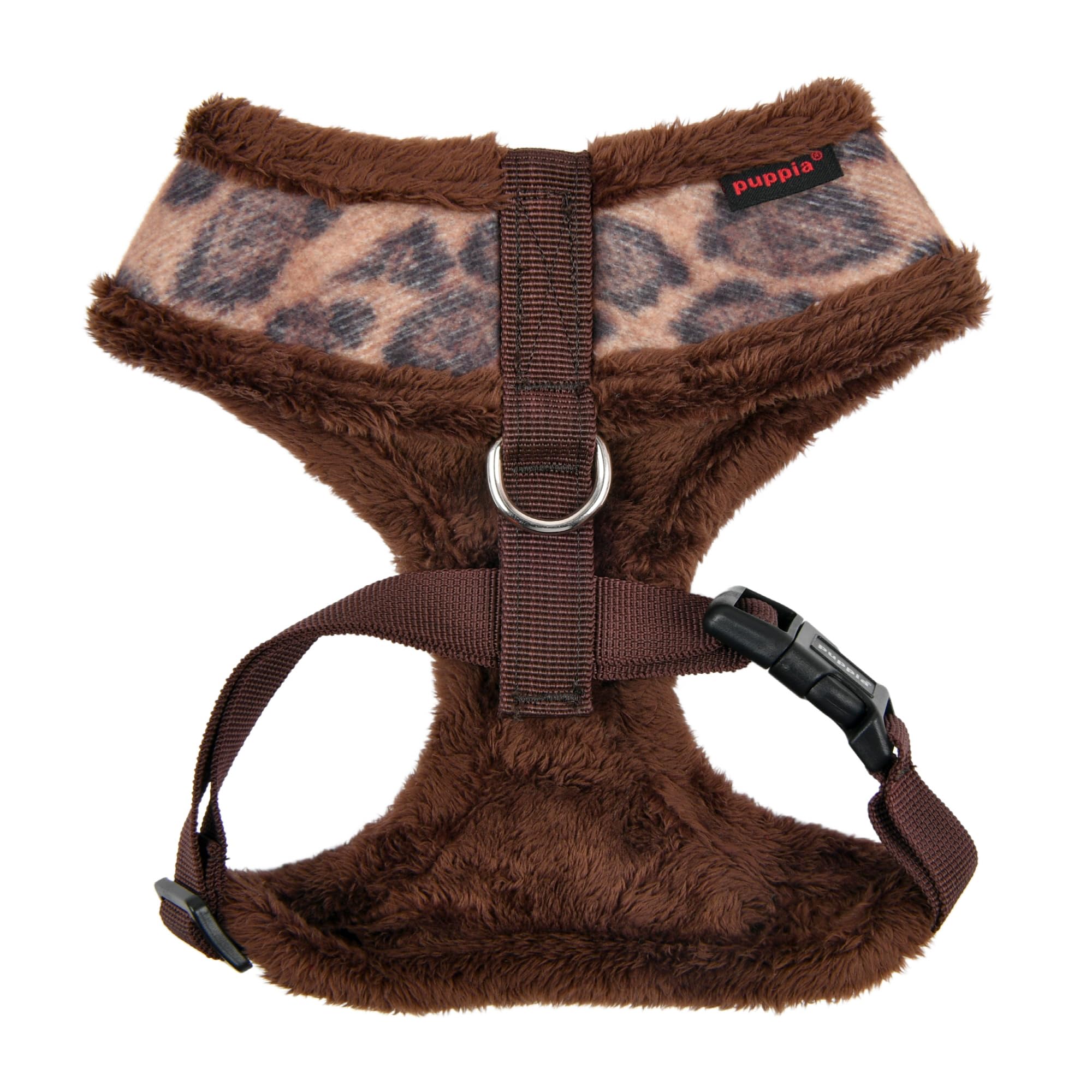 Puppia Kovo A Vest Harness - Leopard Print, Adjustable Chest Strap, No Pull Design, Small Size 2
