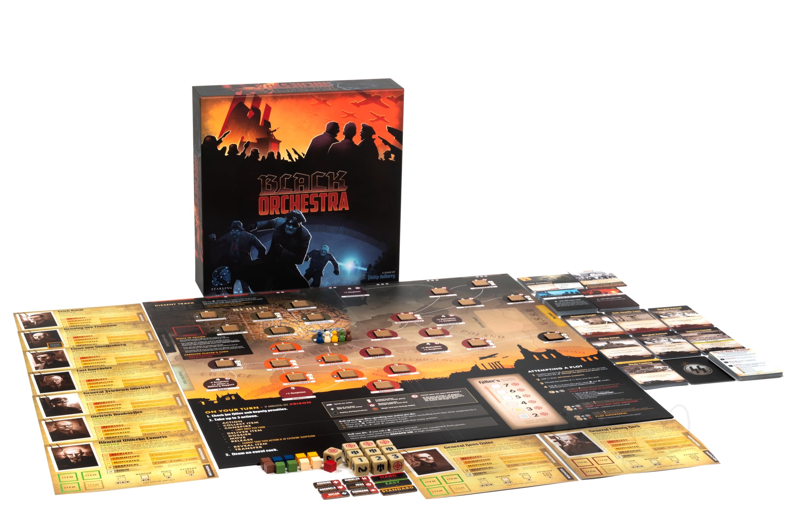 Game Salute Black Orchestra Second Edition Board Game 7