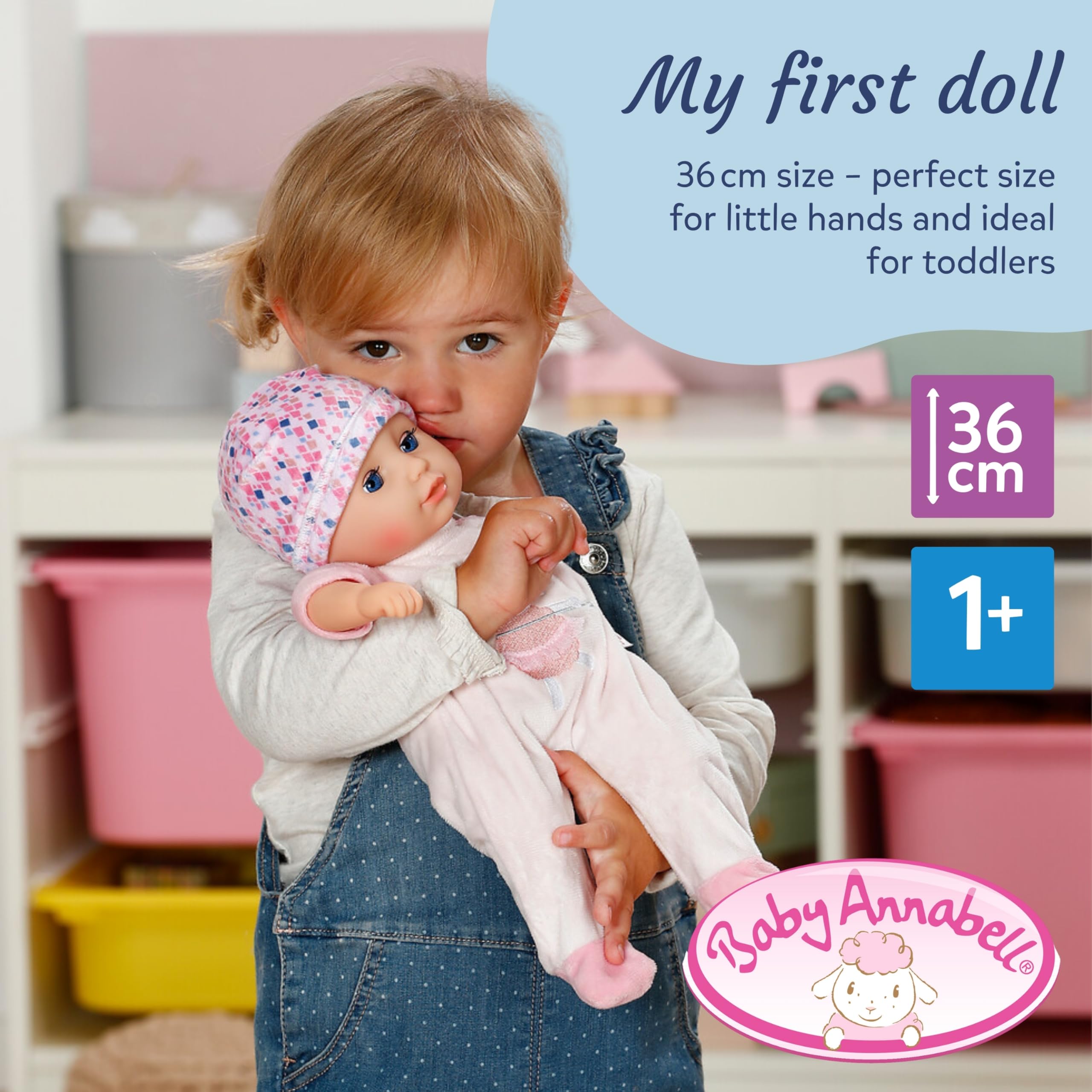 Baby Annabell Anna Rose - 36 cm Soft Baby Doll for Toddlers with Pink Romper & Sleeping Eyes 9