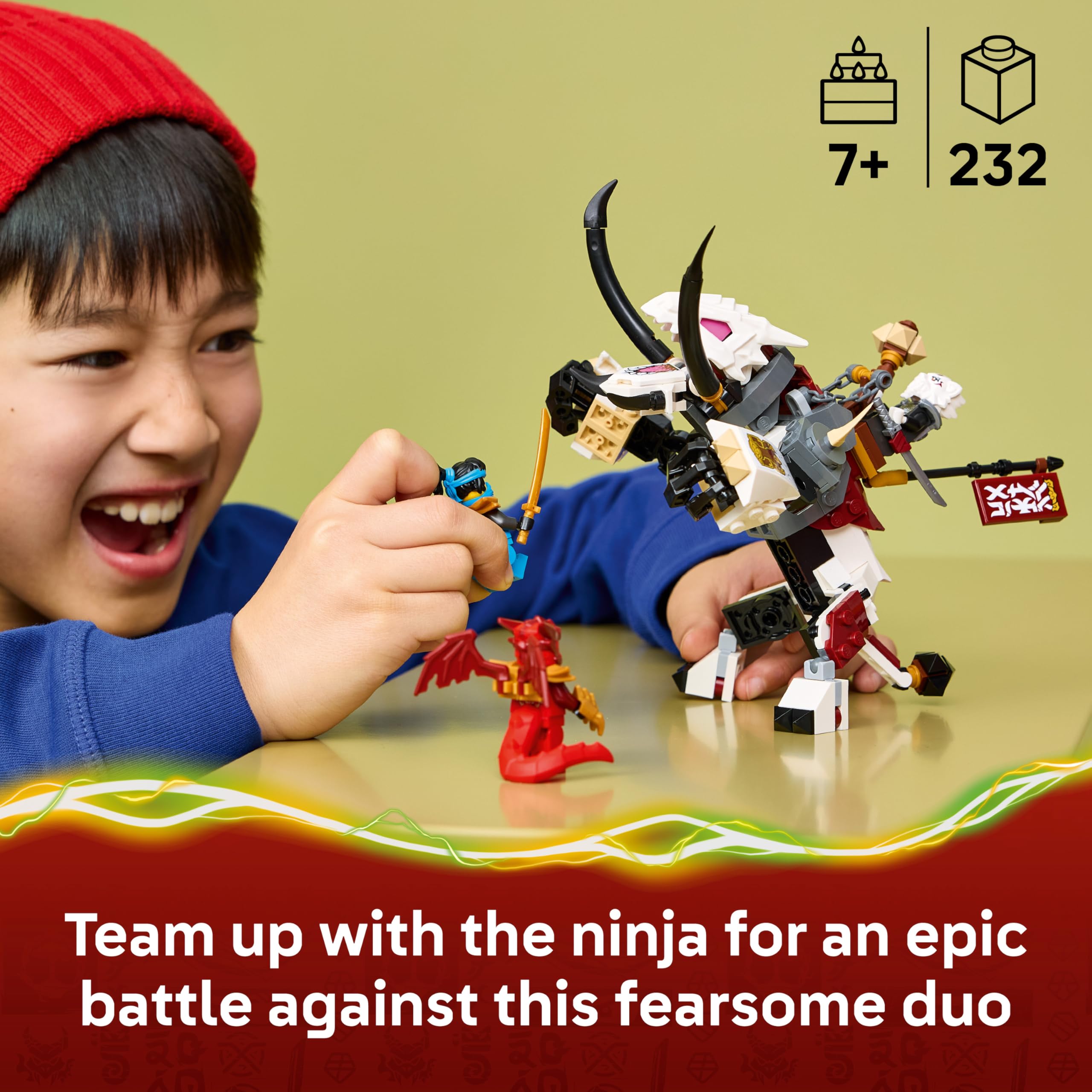 LEGO NINJAGO Zilvar and Grimtak the Dragon Beast Building Set | Model 71863 | Ages 7+ 2