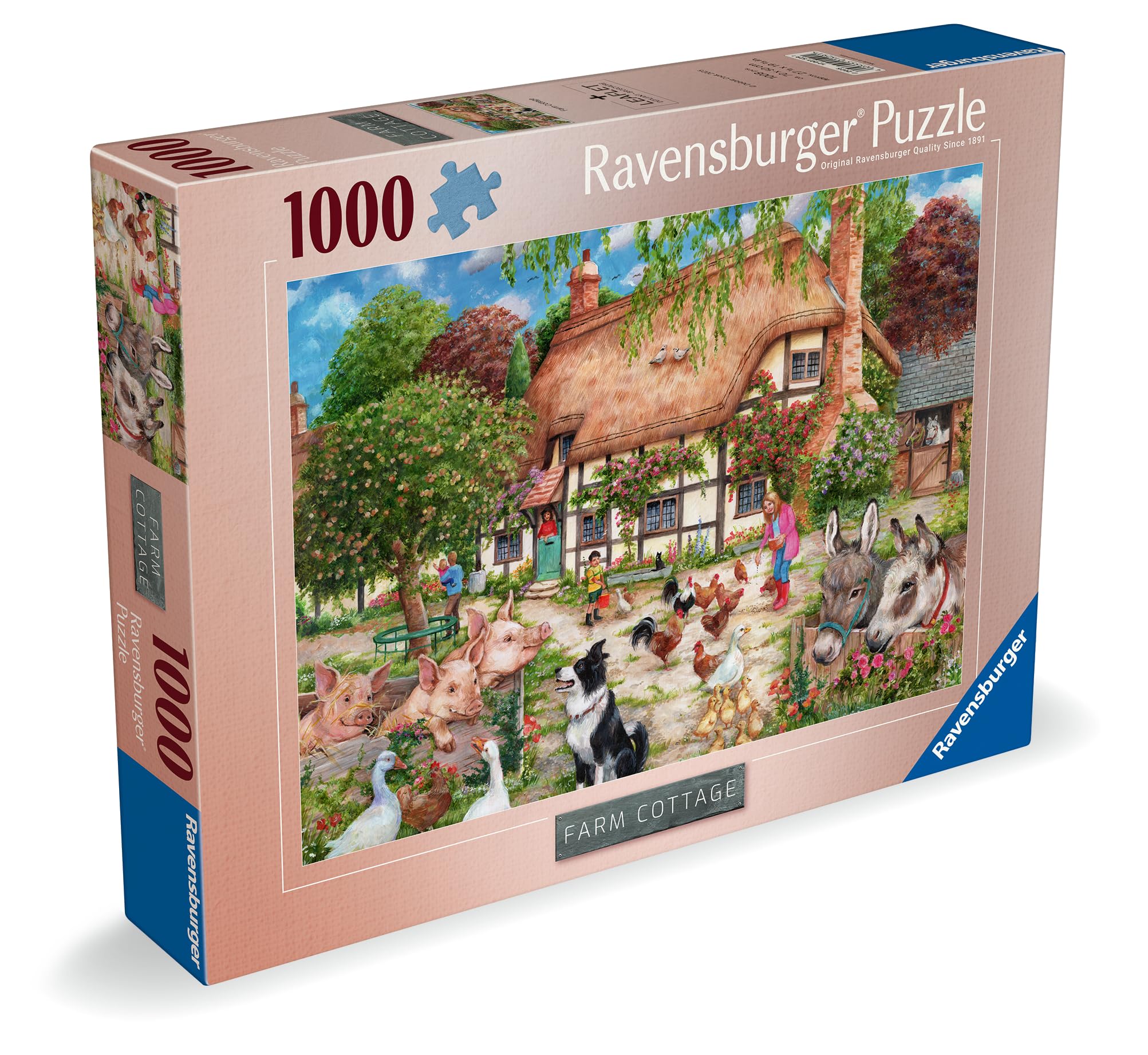 Ravensburger Farm Cottage 1000 Piece Jigsaw Puzzle 1