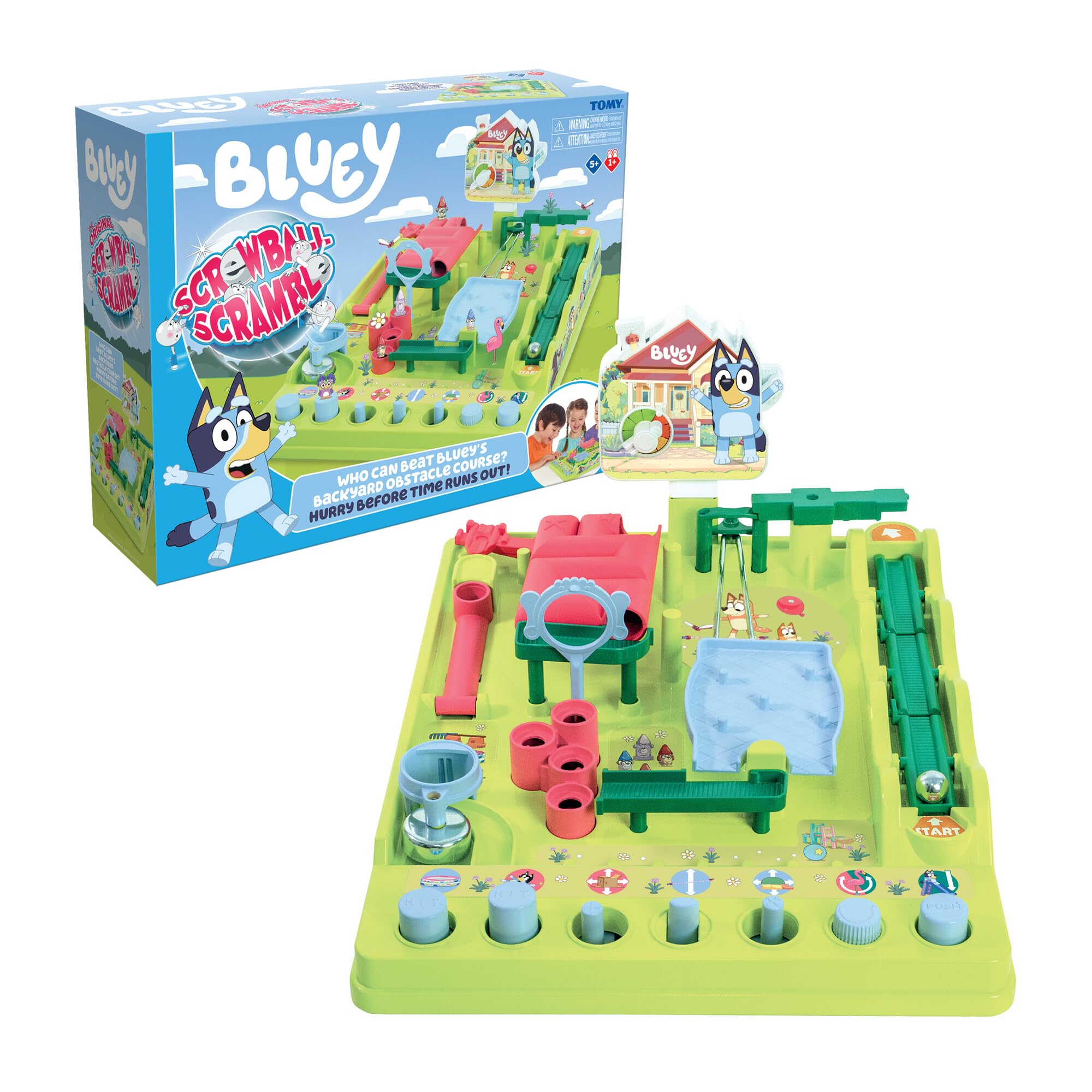Bluey Screwball Scramble Game - Maze Challenge with Timer & Obstacles 1