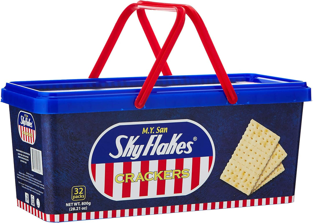 M.Y. San Skyflakes Cracker in Plastic Pail 800g