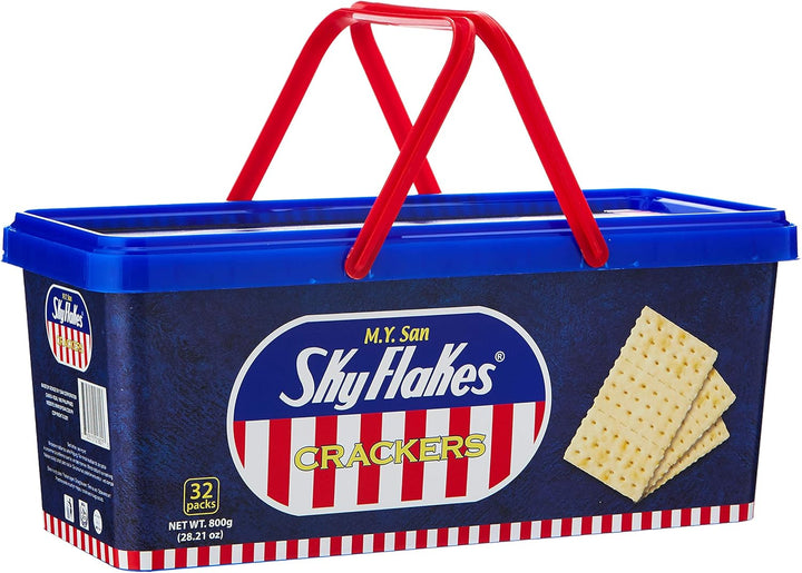M.Y. San Skyflakes Cracker in Plastic Pail 800g