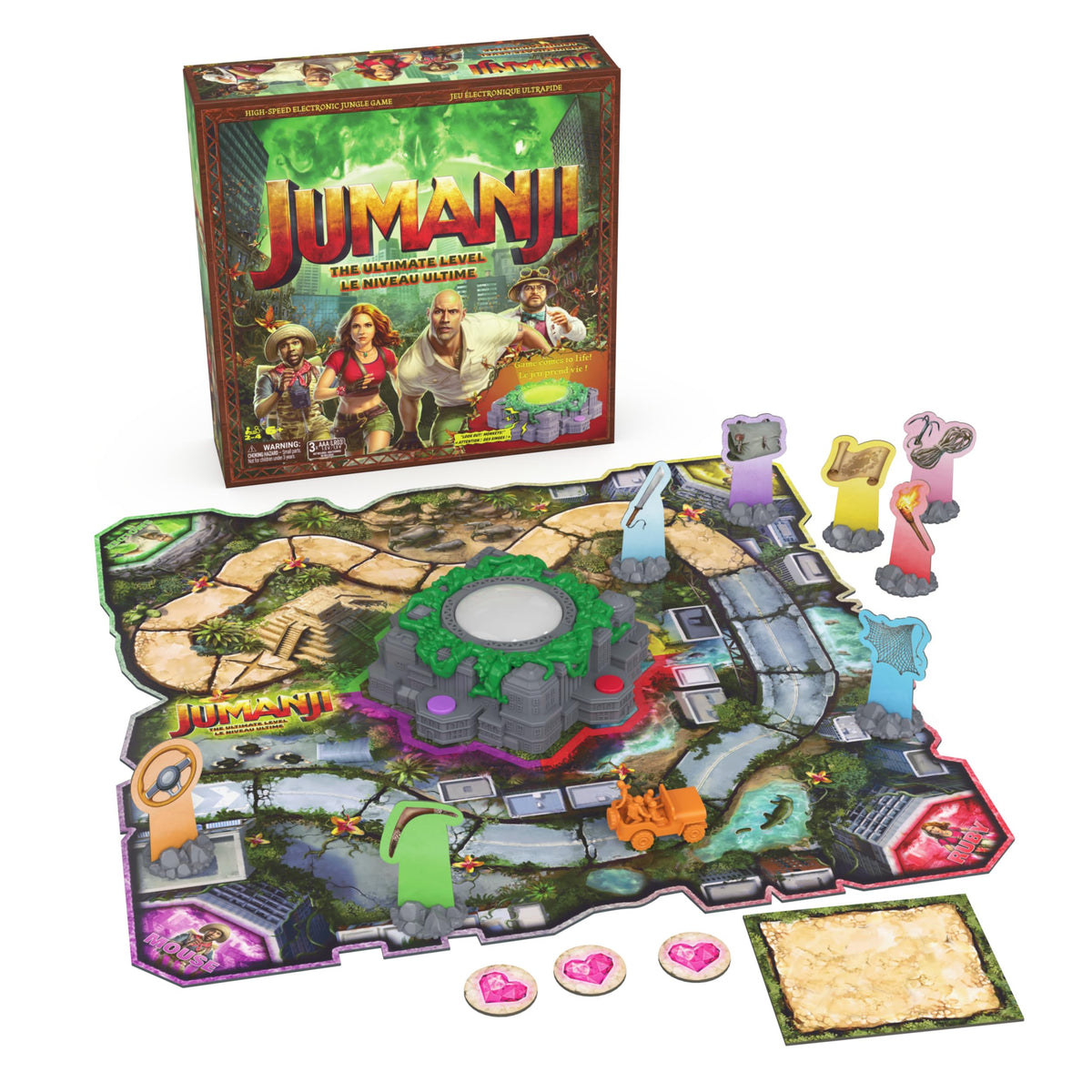 Spin Master Games Jumanji: The Ultimate Level Electronic Board Game - 2–4 Players, Ages 6+