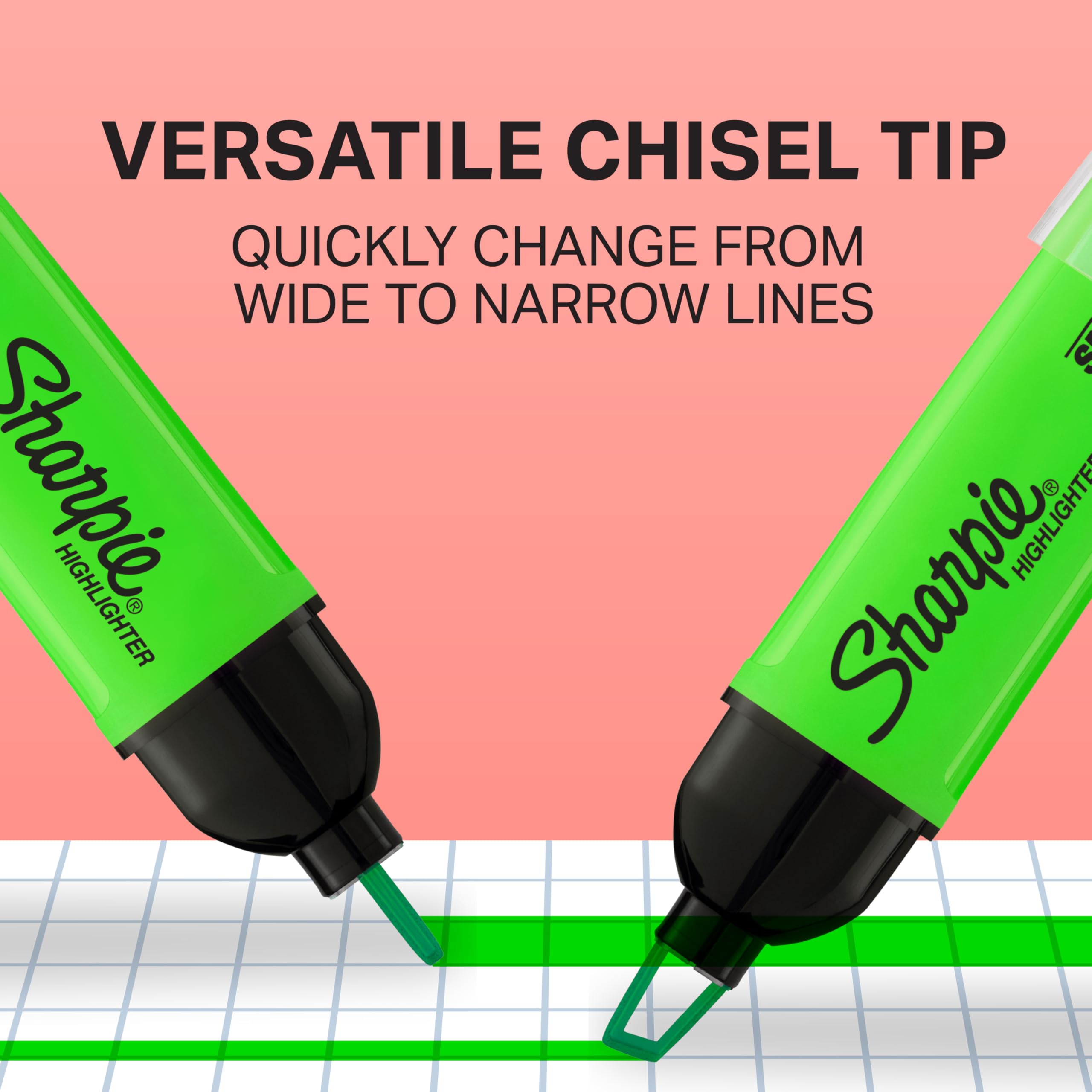 Sharpie Clear View Highlighters - See-Through Tip, Chisel Tip, Quick-Drying Ink | 8 Pack 4