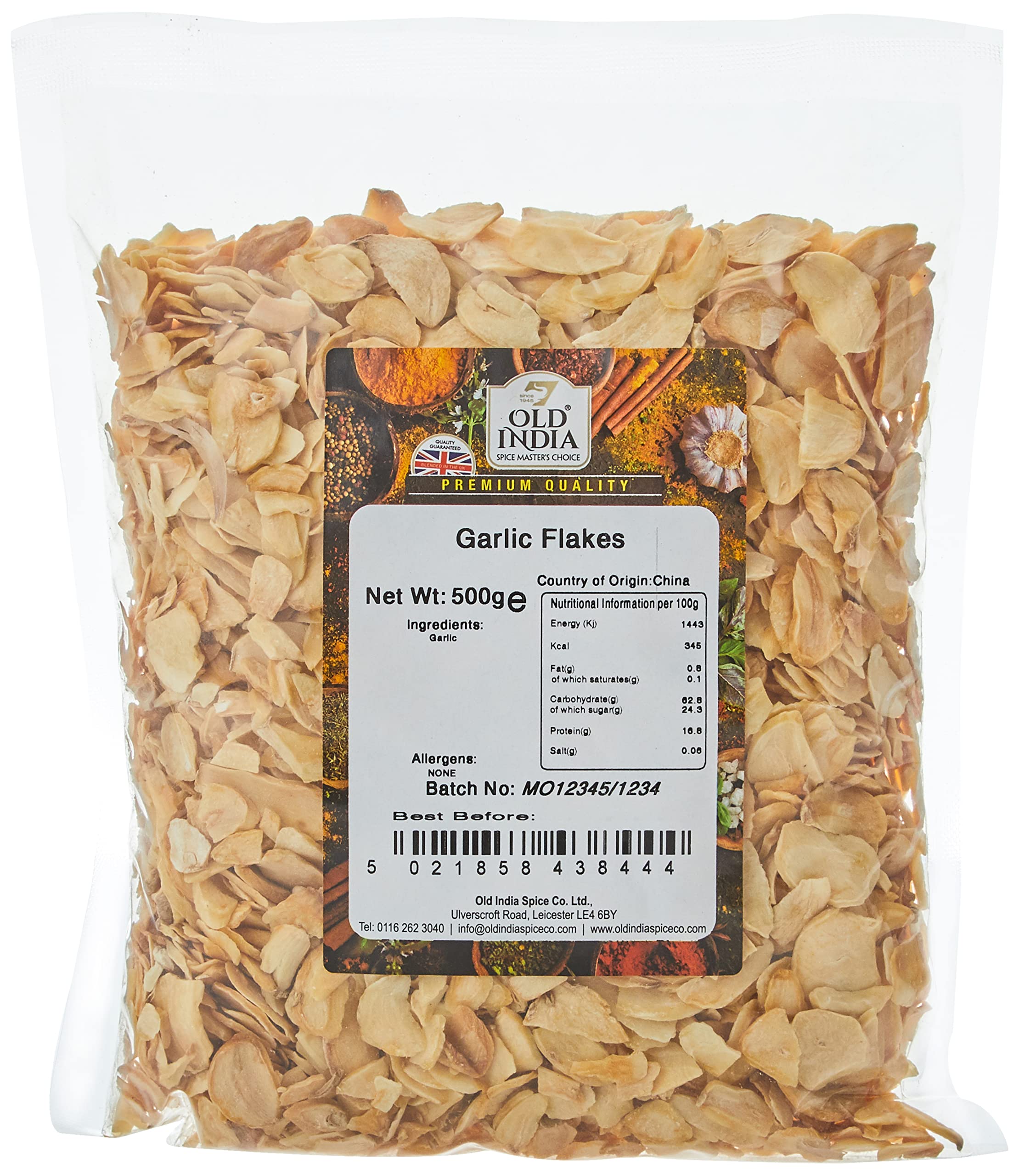 Old India Garlic Flakes - 100% Natural Seasoning | 500g Pack