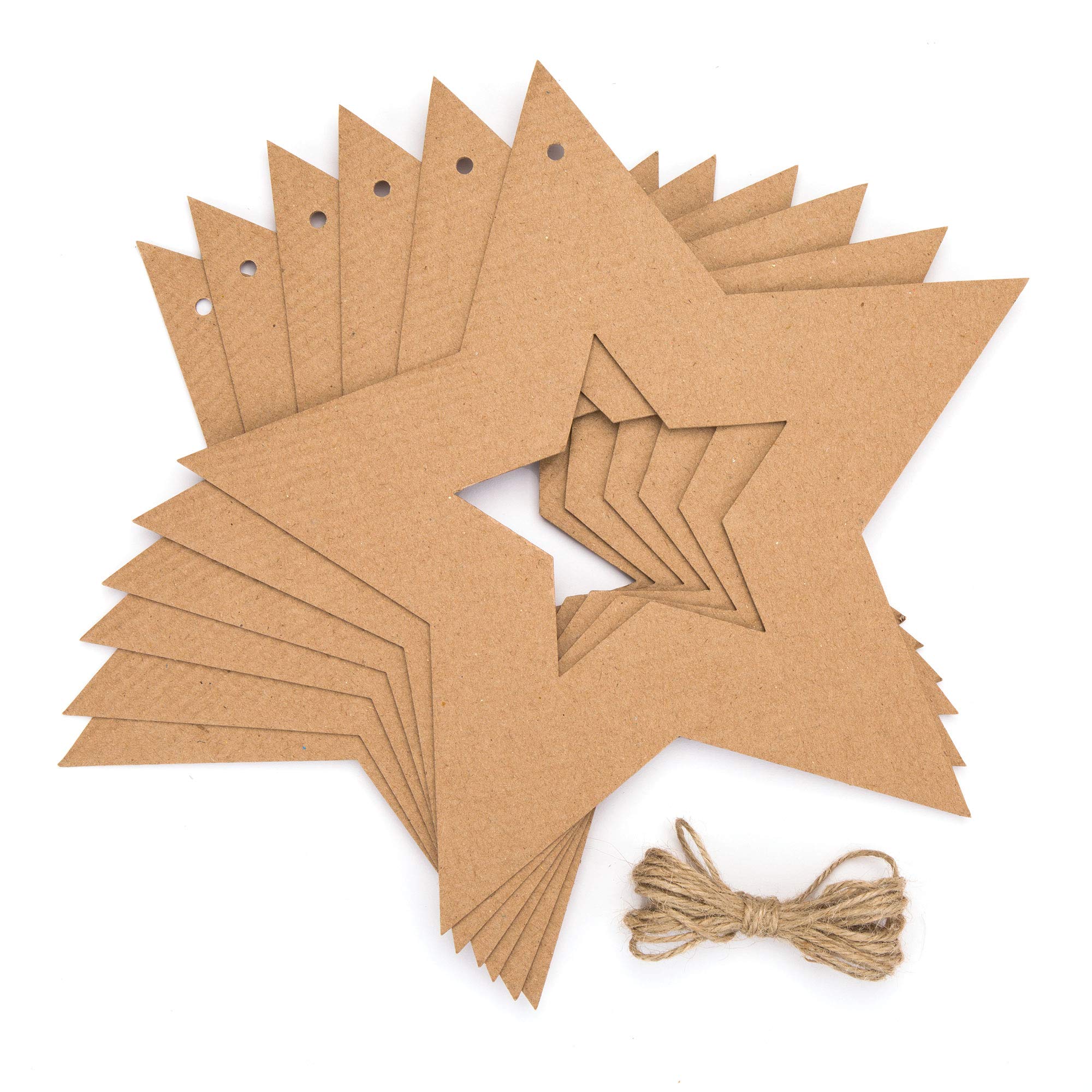 Baker Ross AV836 Hanging Star Wreaths - Creative Christmas Craft Kit for Kids