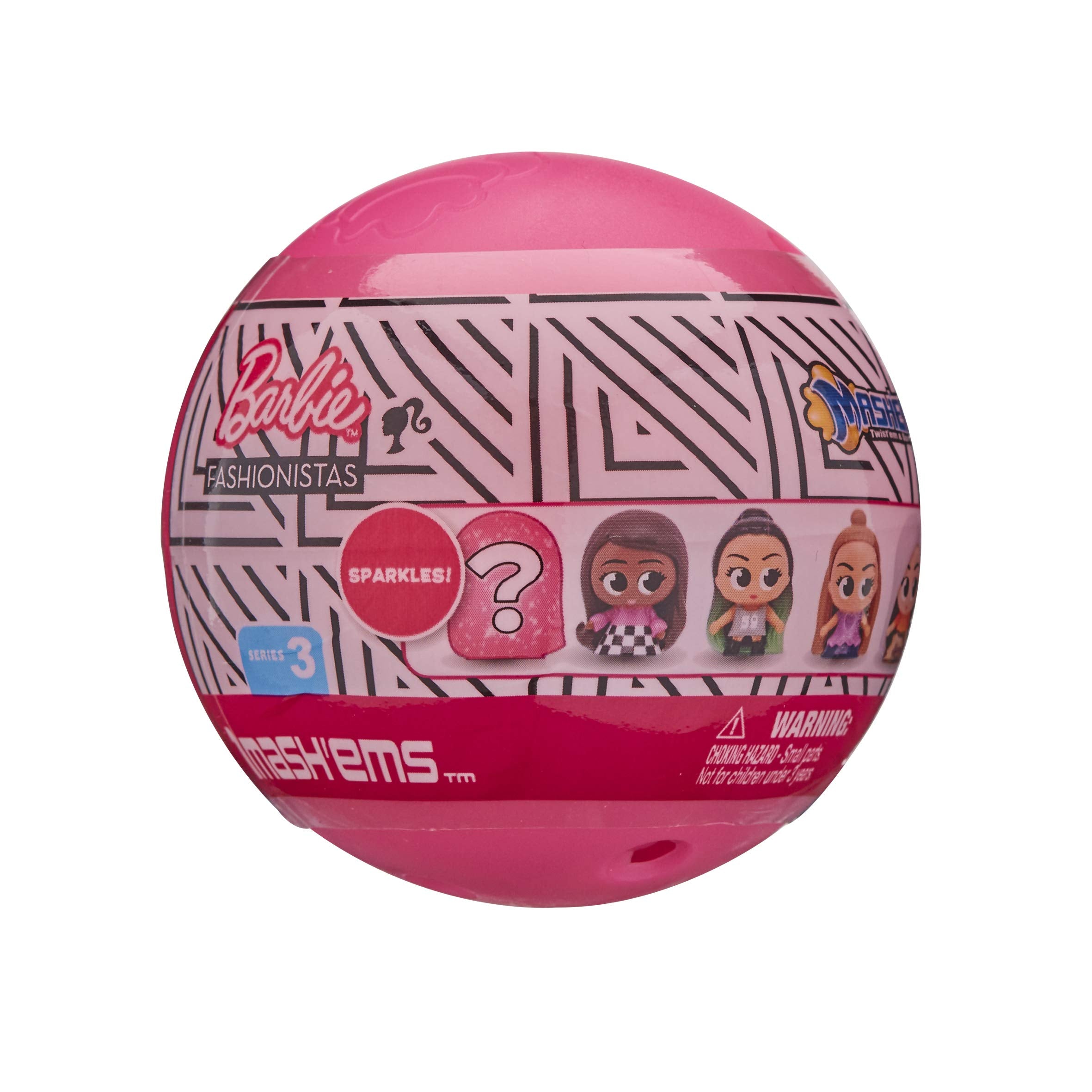 Mash"Ems 50853 Barbie Fashionistas - Squishy Collectible Dolls for Kids 4+ 4