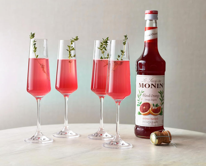MONIN Blood Orange Syrup 700ml - Vegan, Natural Flavouring for Cocktails, Mocktails & Beverages