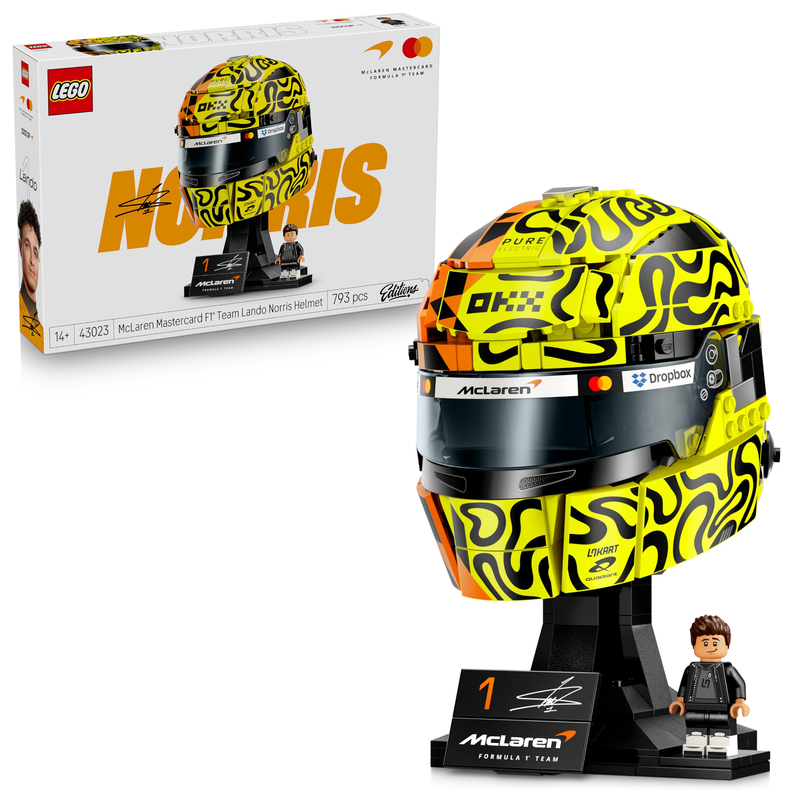 LEGO 43023 Editions McLaren F1 Lando Norris Helmet Building Set | Ages 14+ 1