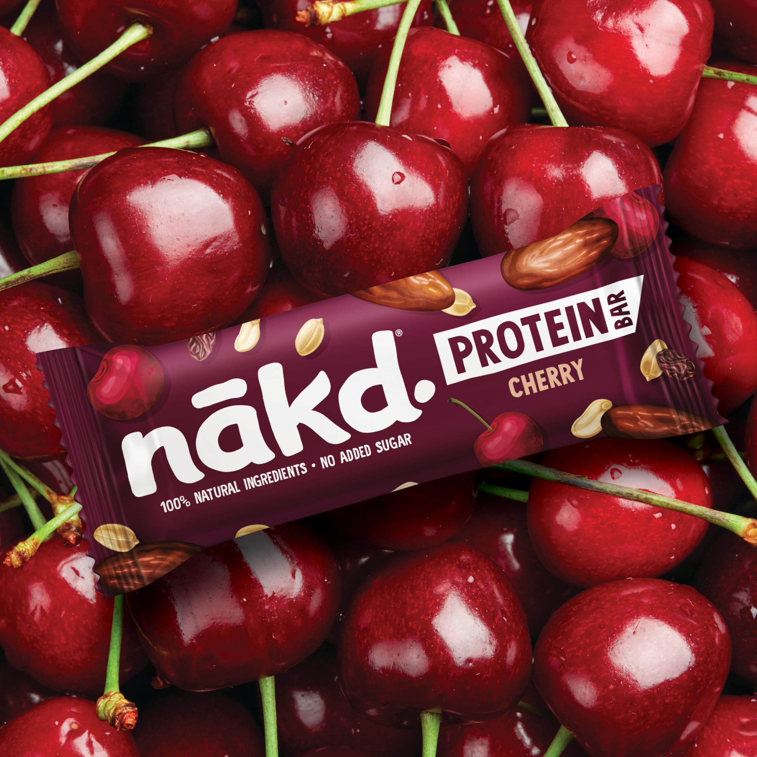 Nakd Protein Bars Cherry - 7g Plant-Based Protein | 100% Natural Ingredients | 16 Pack 4