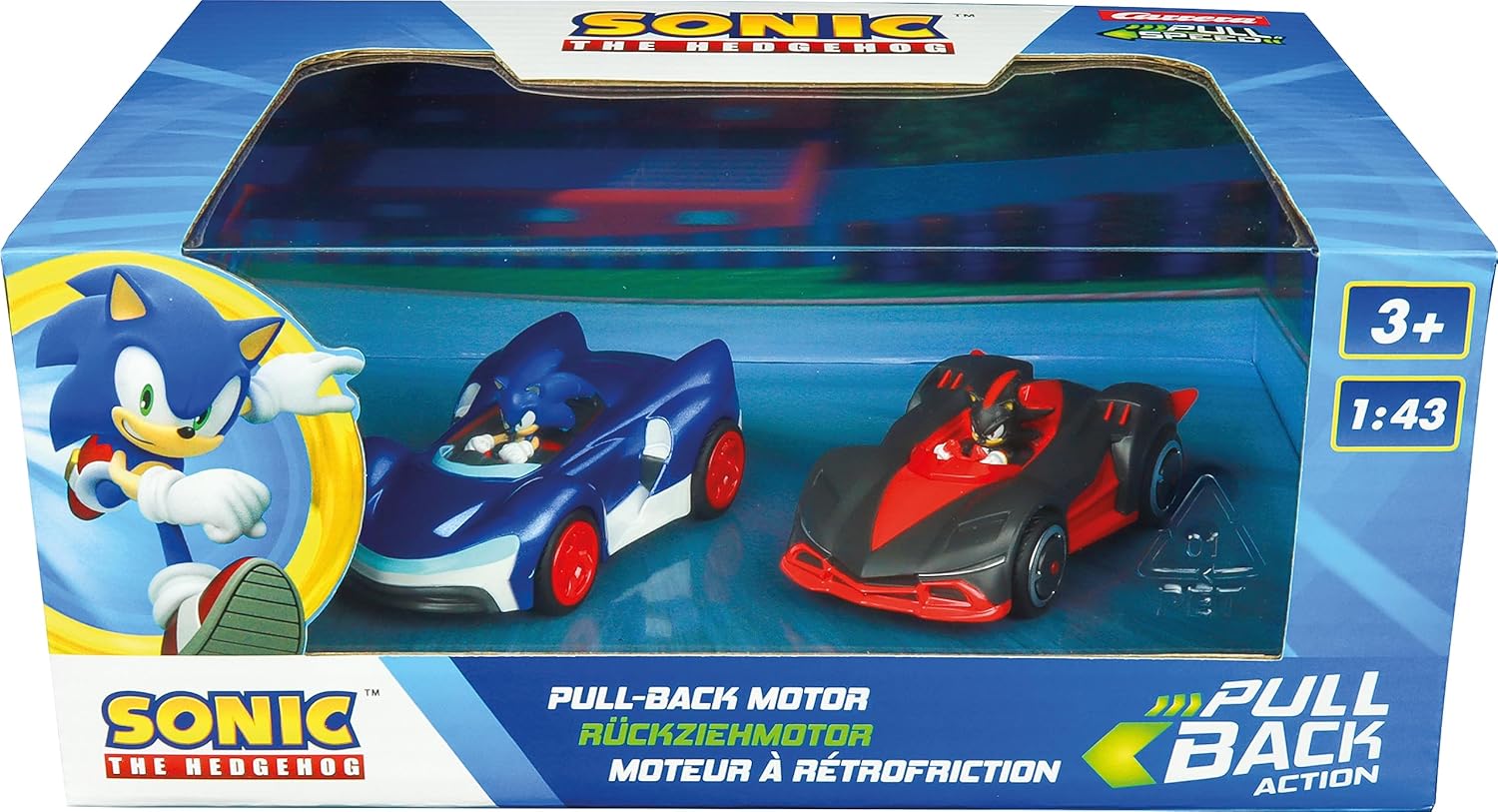 Sonic vs. Shadow - Carrera Pull & Speed Twinpack Wind-Up Vehicles 1