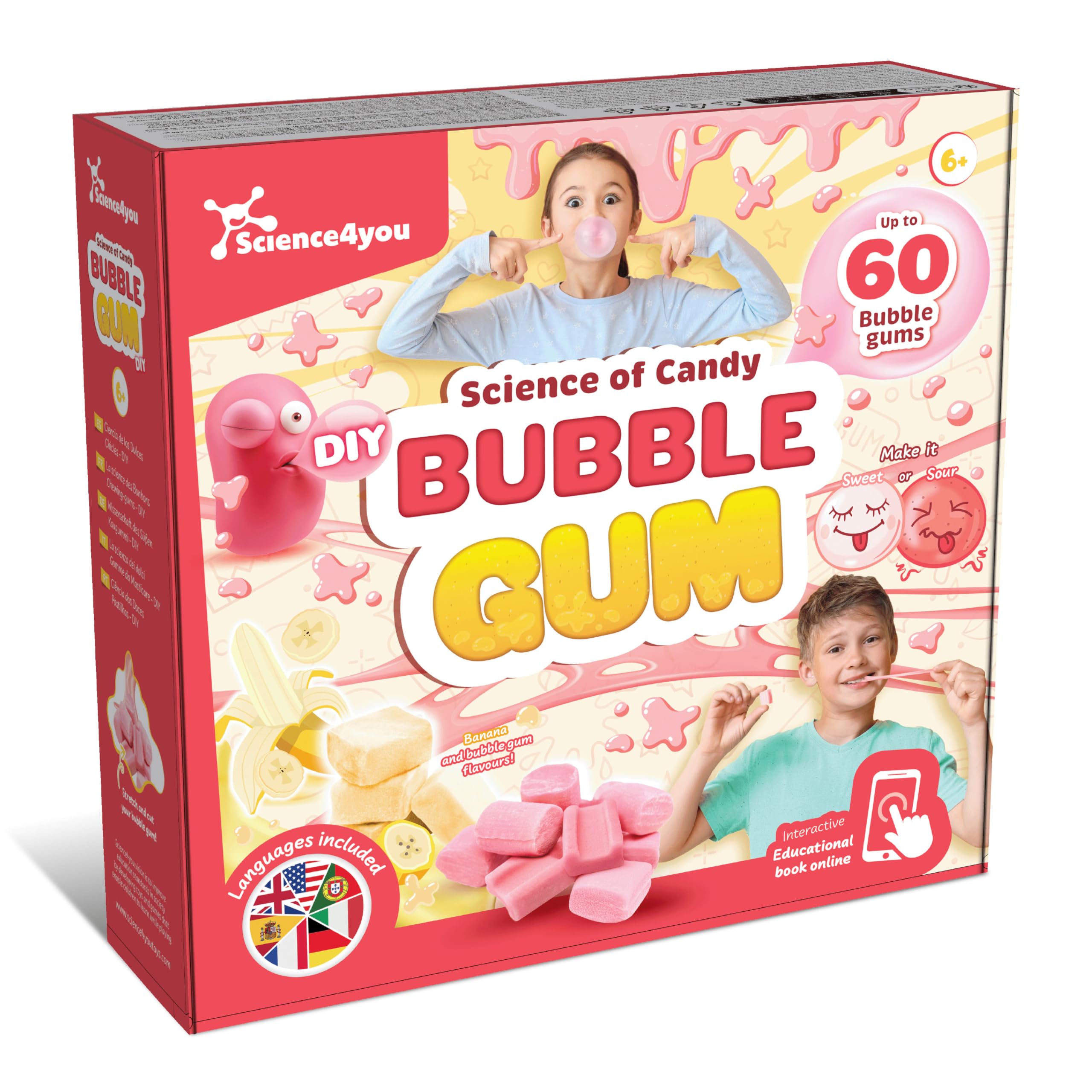 Science4you Bubble Gum Sweets Lab - Candy Making Kit for Kids 6+ 8