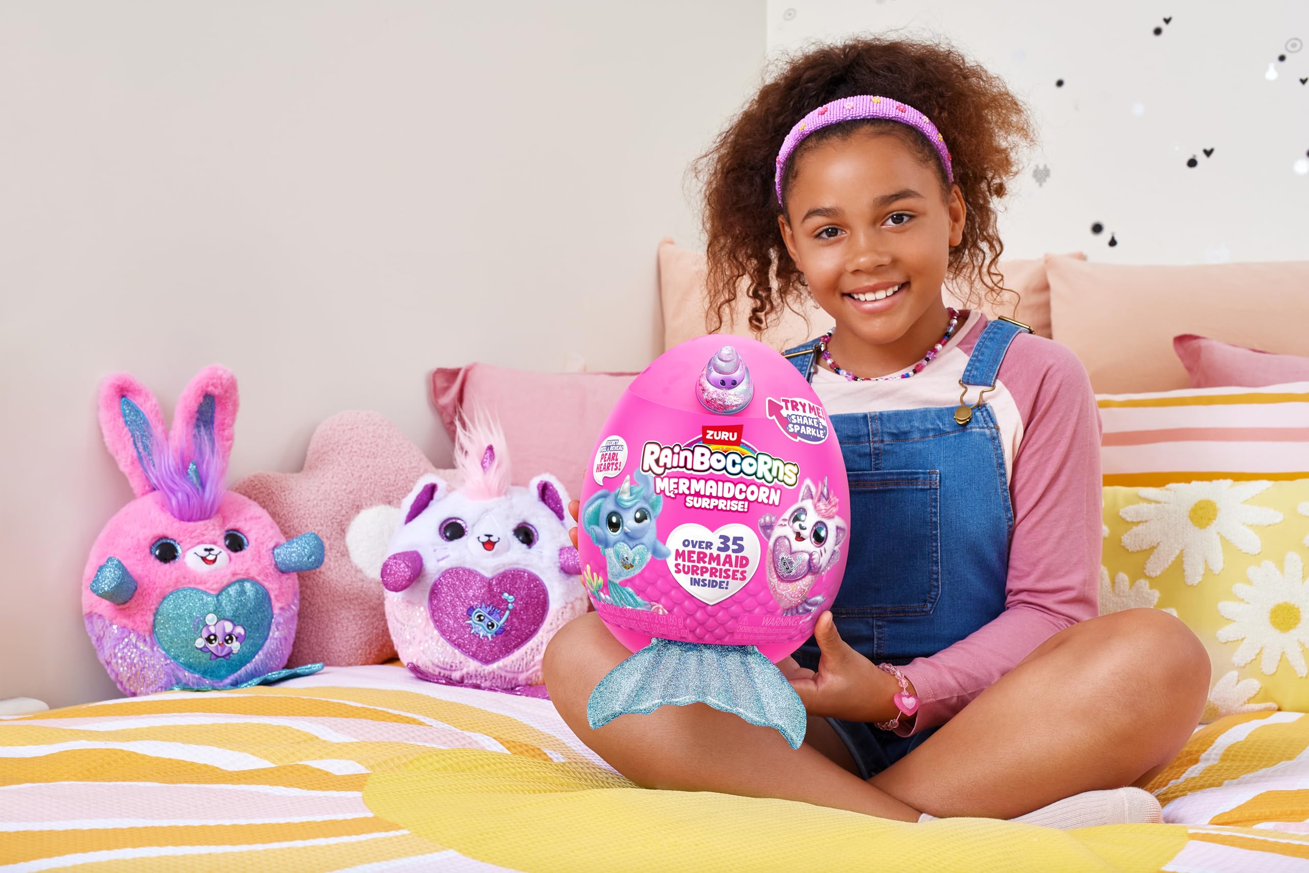 Rainbocorns Mermaidcorn Series 7 Sirena the Puppy - Collectible Plush Stuffed Animal with Mermaid Surprises 5