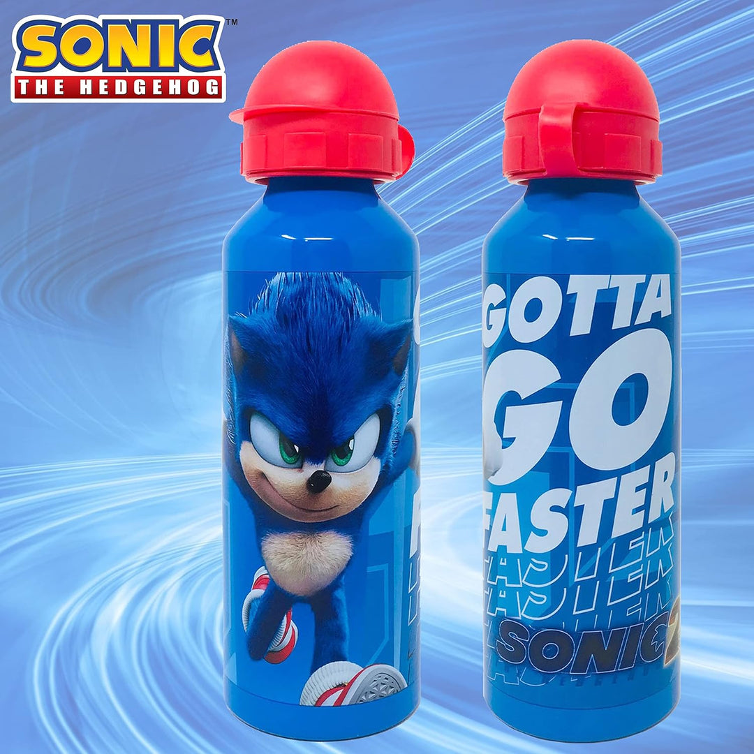 GIOVAS - Sonic The Hedgehog Kids Aluminum Water Bottle 520ml