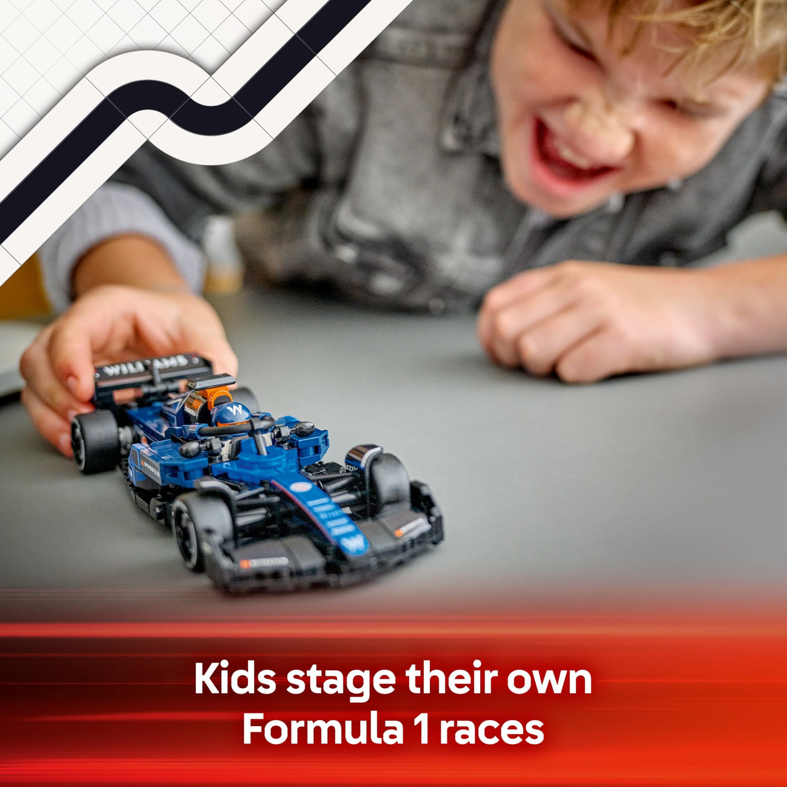 LEGO Speed Champions Williams Racing FW46 F1 Race Car Building Set - Model Kit for Ages 10+ 3