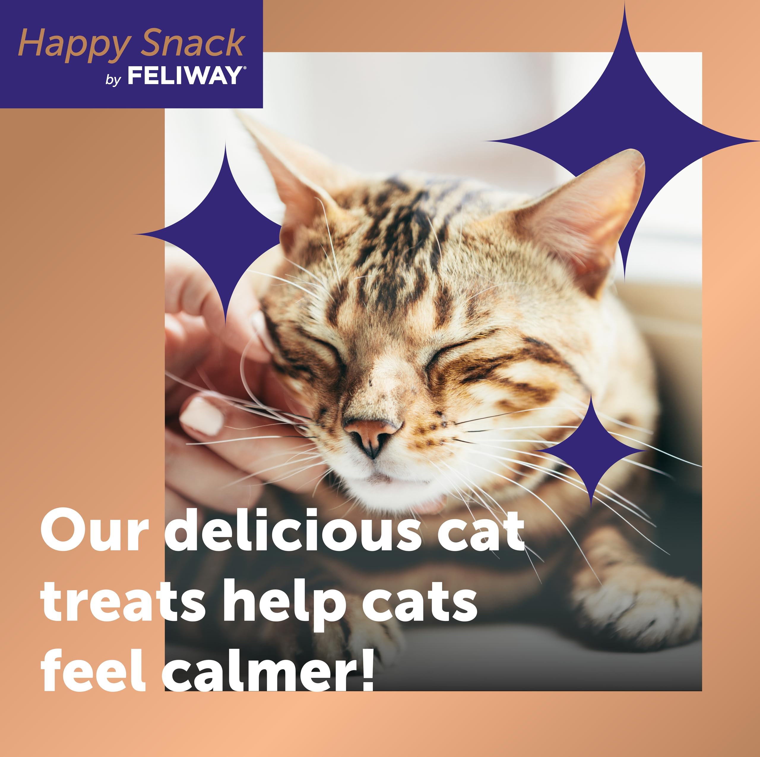 Feliway Happy Snack Calming Creamy Cat Treats - Chicken Flavor | 6 Sticks
