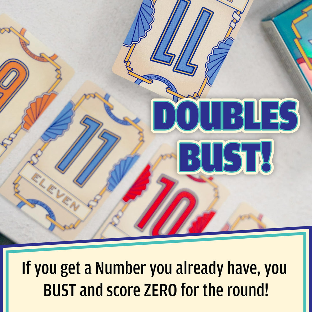 USAopoly Flip 7 Party Card Game for 3+ Players, Ages 8+, 20-Minute Play Time