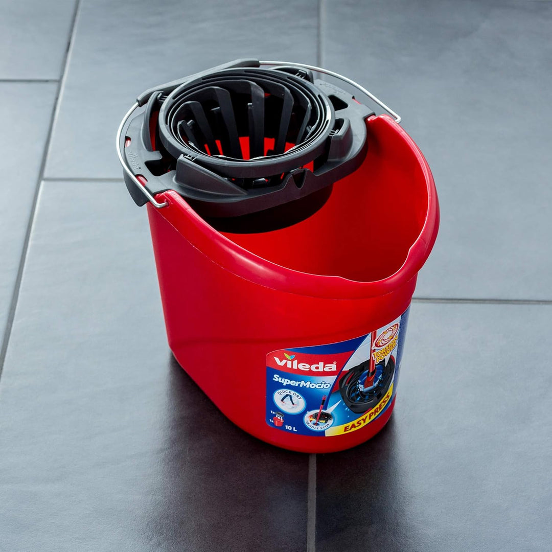Vileda - SuperMocio Microfibre and Cotton Mop and Bucket Set