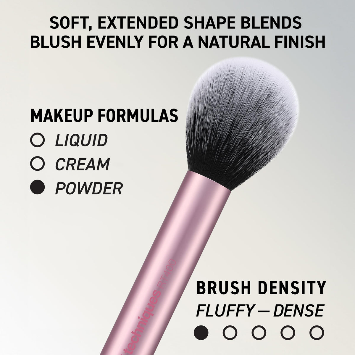 REAL TECHNIQUES Everyday Essentials Brush Set - 6 Piece, Includes 4 Brushes & 2 Sponges 5