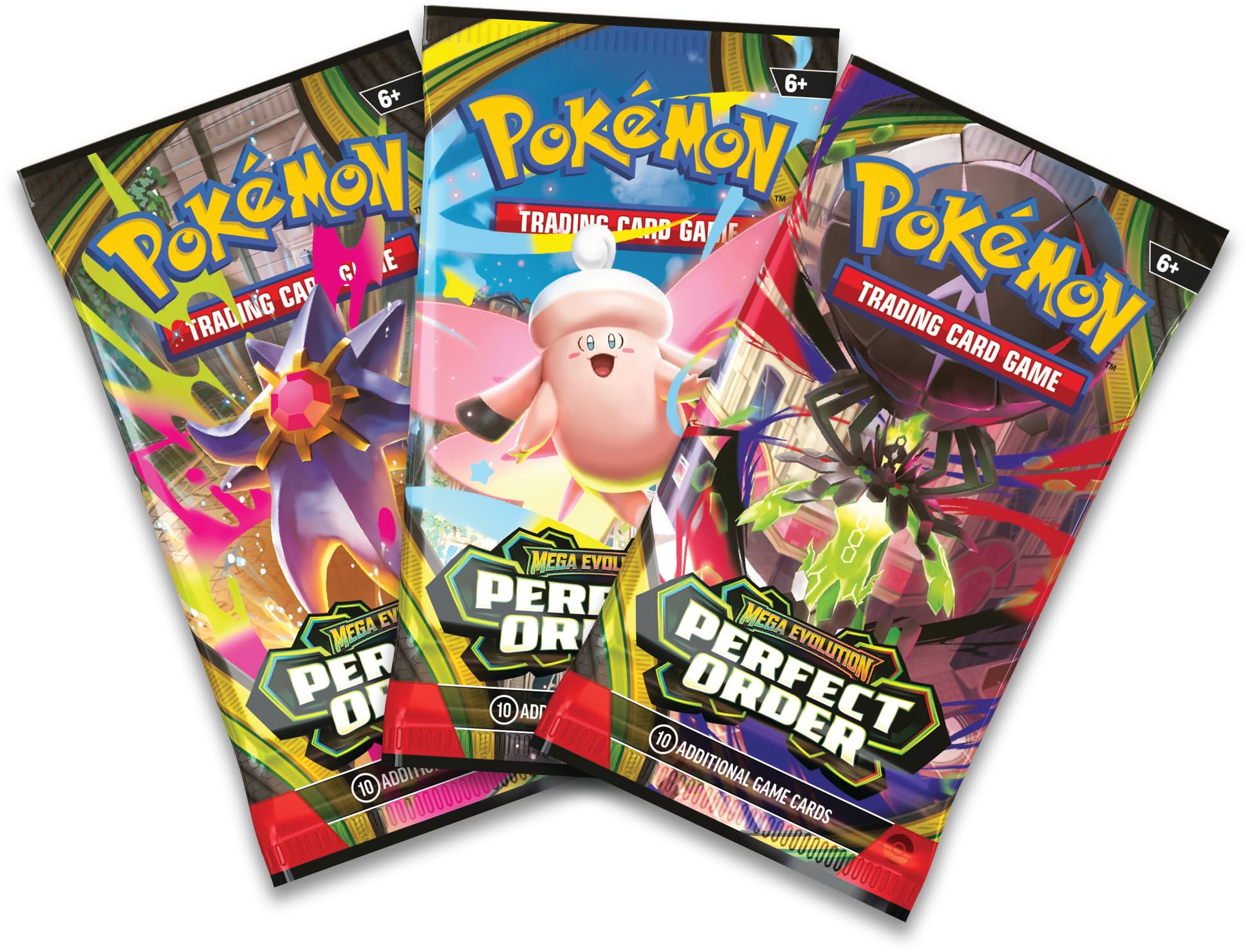 Pokémon TCG: Mega Evolution—Perfect Order Triple Pack | Includes 1 Foil Promo Card | Ages 7+ 2