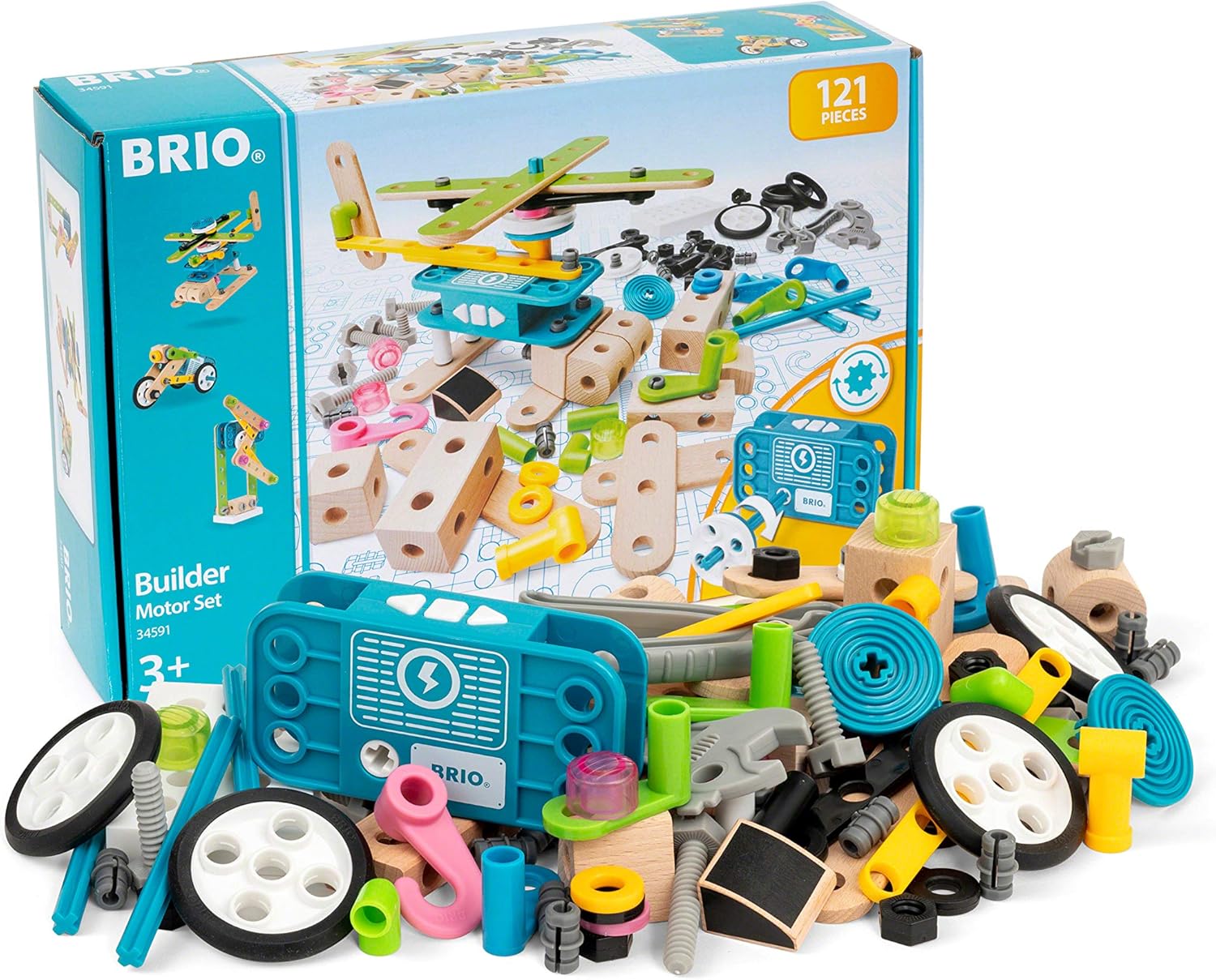 BRIO Builder Motor Construction Set - STEM Building Toy for Ages 3+ 10