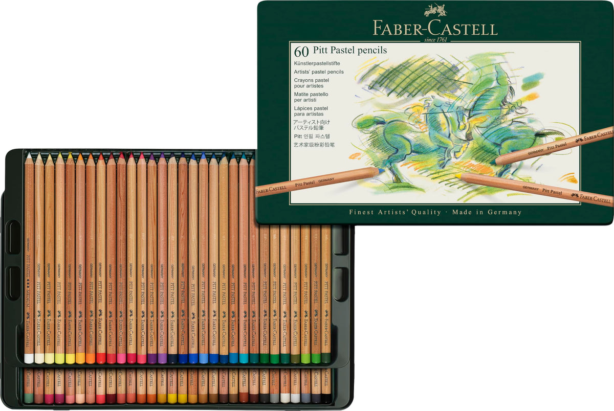 Faber-Castell Pitt Pastel Artists' Colouring Pencils - Tin of 60