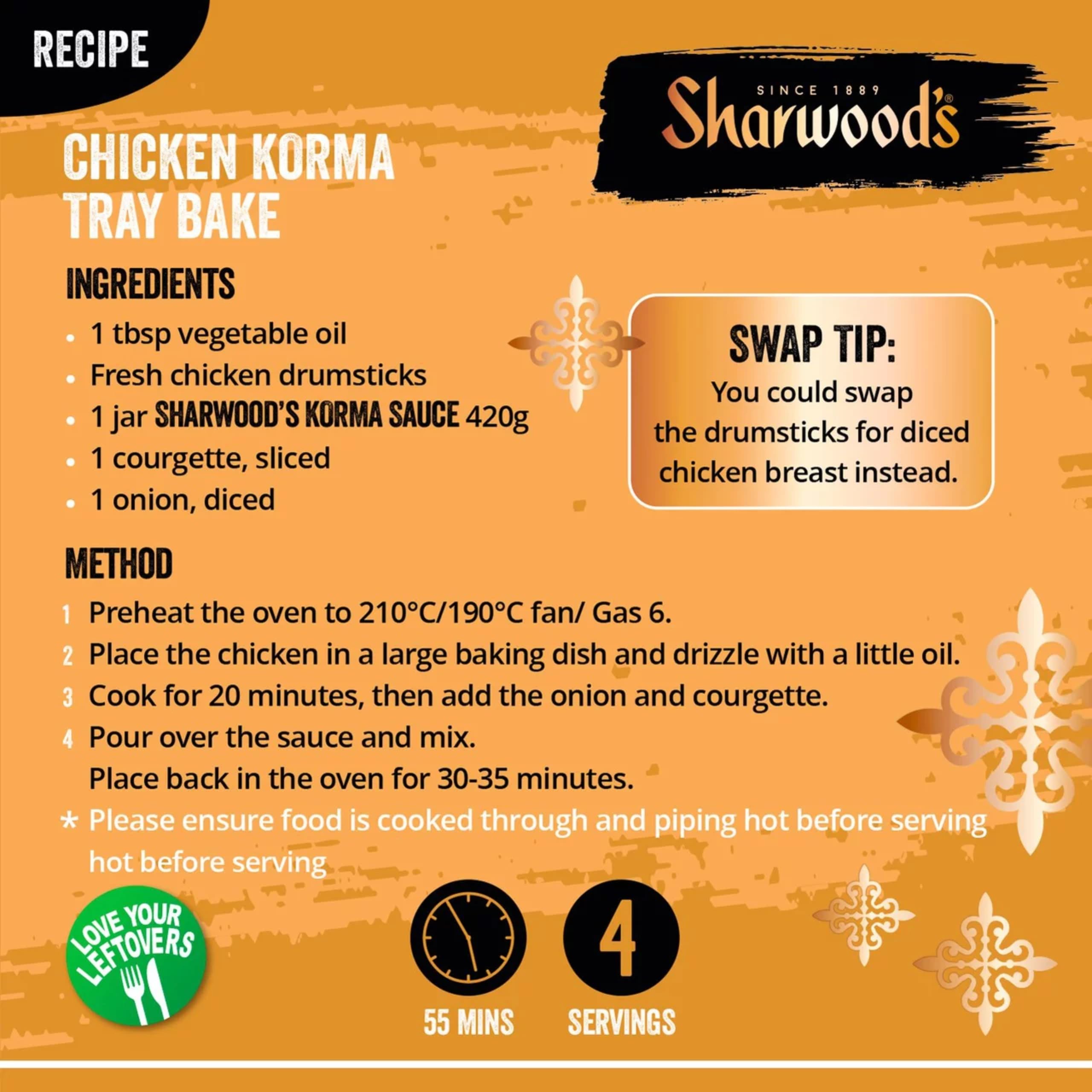 Sharwood's Korma Curry Sauce - 30% Less Fat, Creamy Coconut & Tomato Blend | 420g Jar 4