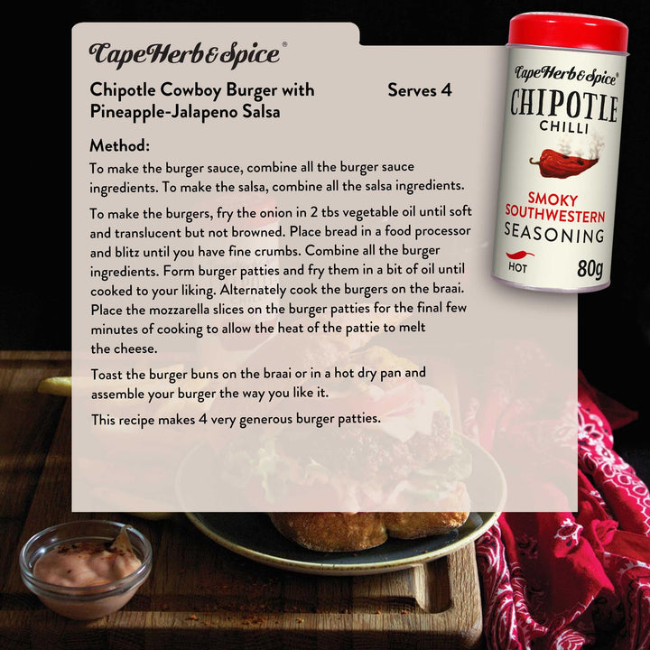 Cape Herb & Spice - Chipotle Chilli Smokey Southwestern Seasoning Condiment