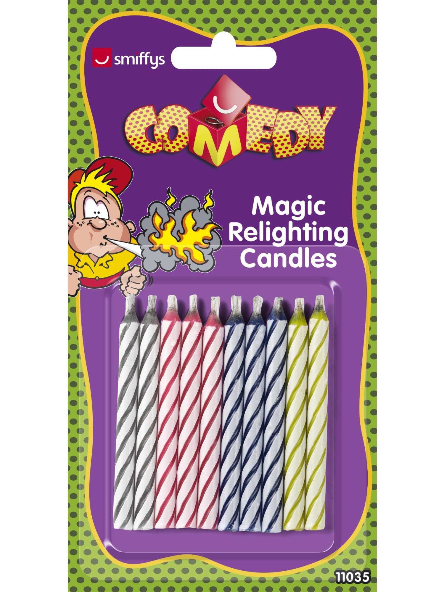 Smiffys Magic Relighting Candles - 10 Pack Party Trick Candles 2