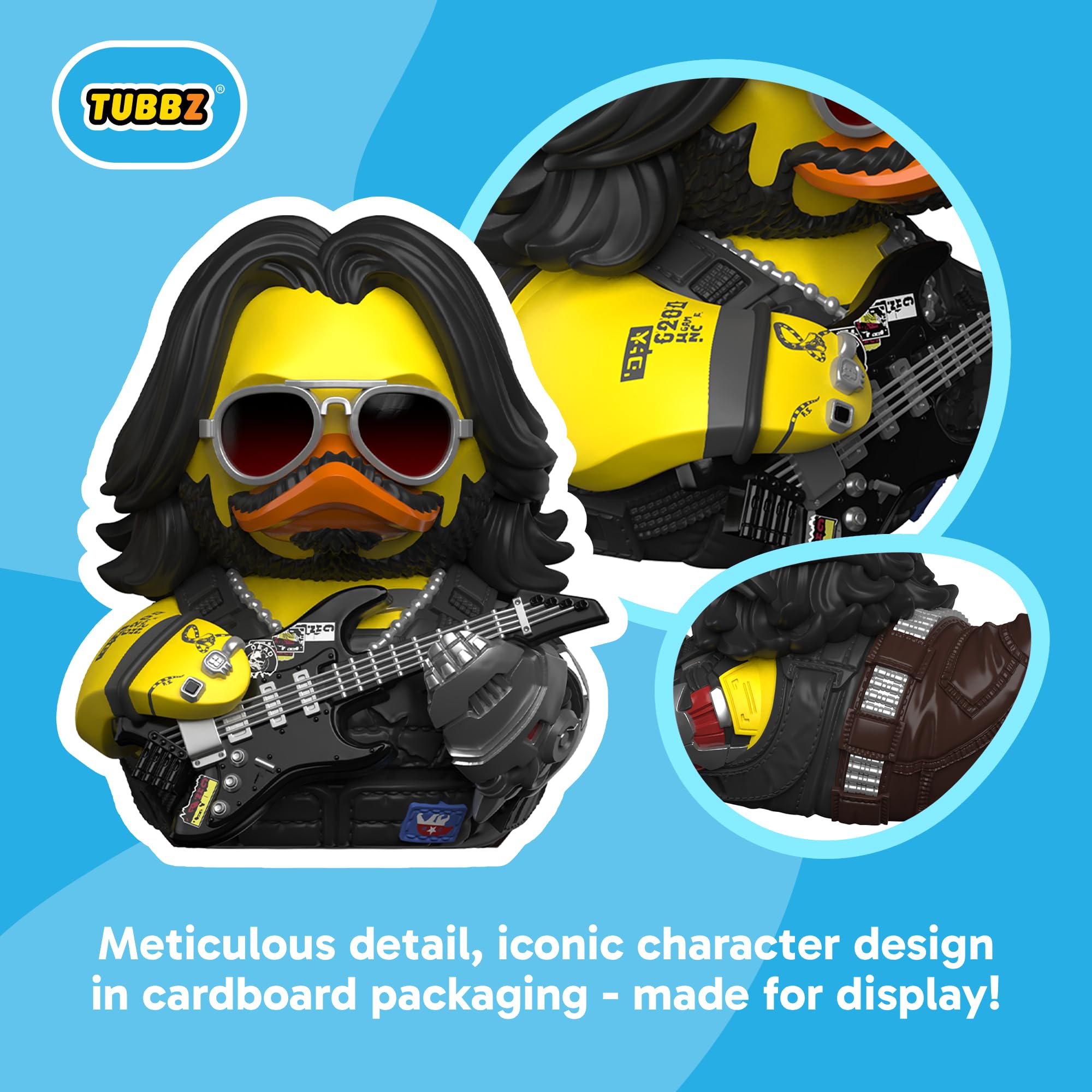 TUBBZ Johnny Silverhand Cosplaying Rubber Duck Collectible Figure | 9 cm | Unisex Adult 2