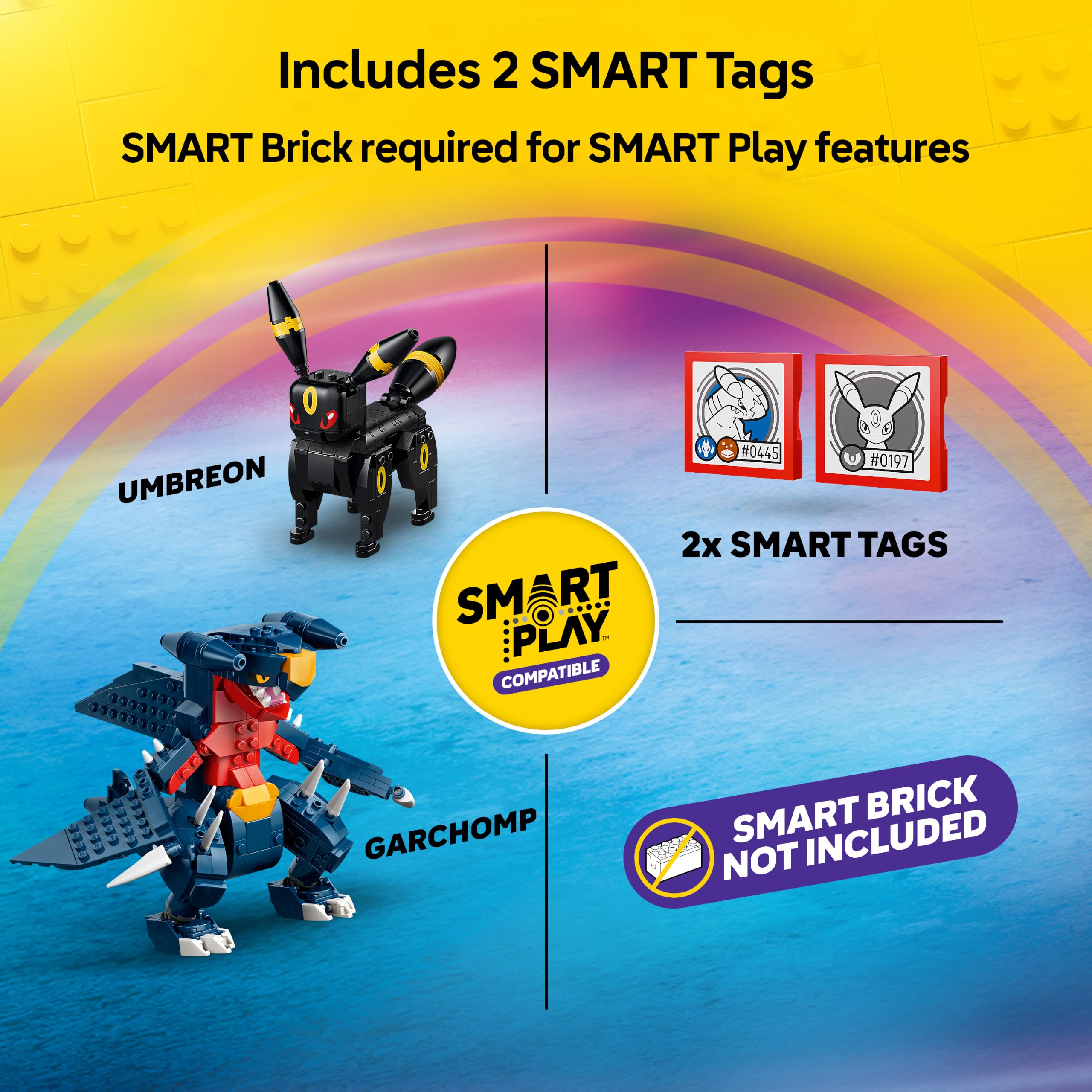 LEGO SMART Play Umbreon vs. Garchomp Championship Battle Building Set (72165) | Ages 10+ 4