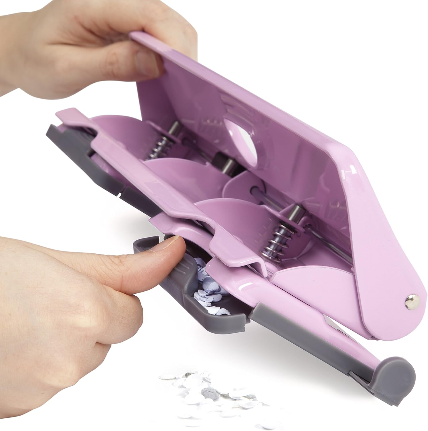 Rapesco 1347 720 4-Hole Punch, 22 Sheet Capacity, Candy Pink 4