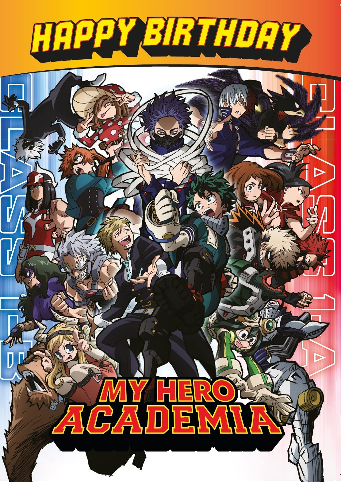 Danilo Promotions LTD My Hero Academia Blank Greeting Card | 7 x 5 Inches | Unisex-Kids 1