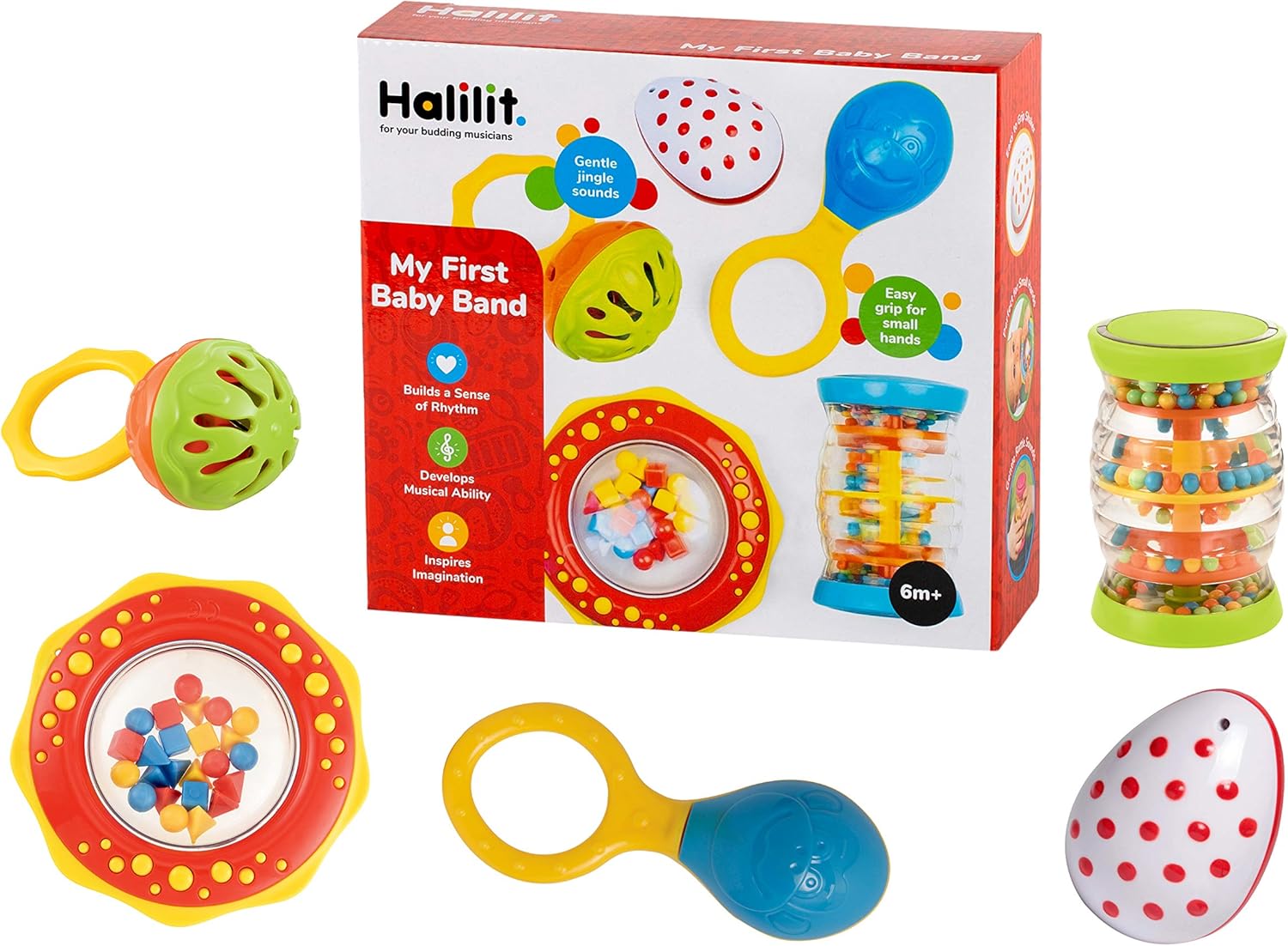 Halilit My First Baby Band Gift Set - Musical Instruments for Babies 6 Months+ 1