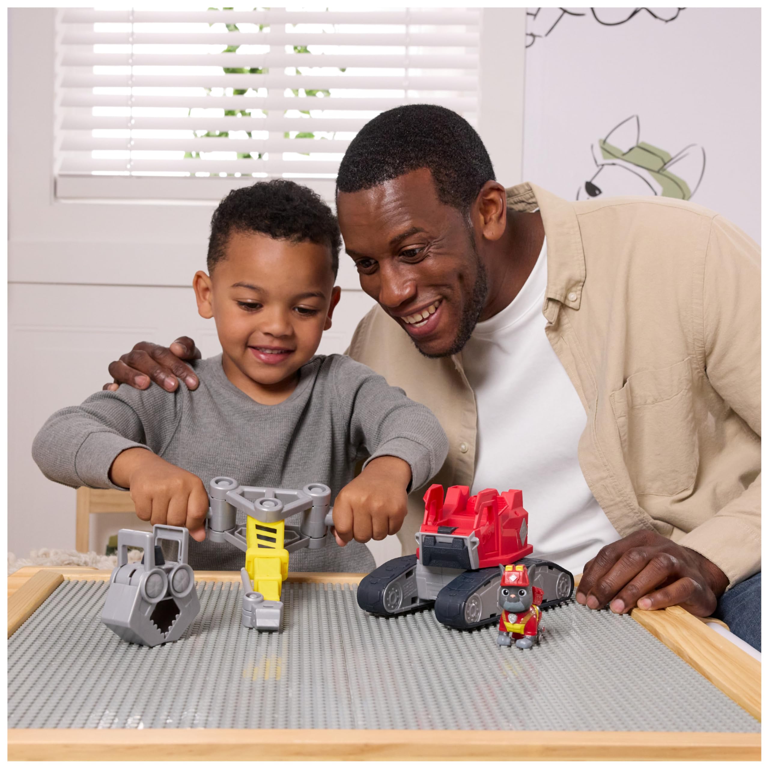 Rubble & Crew Charger's Mega Power Crane Toy Truck with Figure | Ages 3+ | Plastic 8