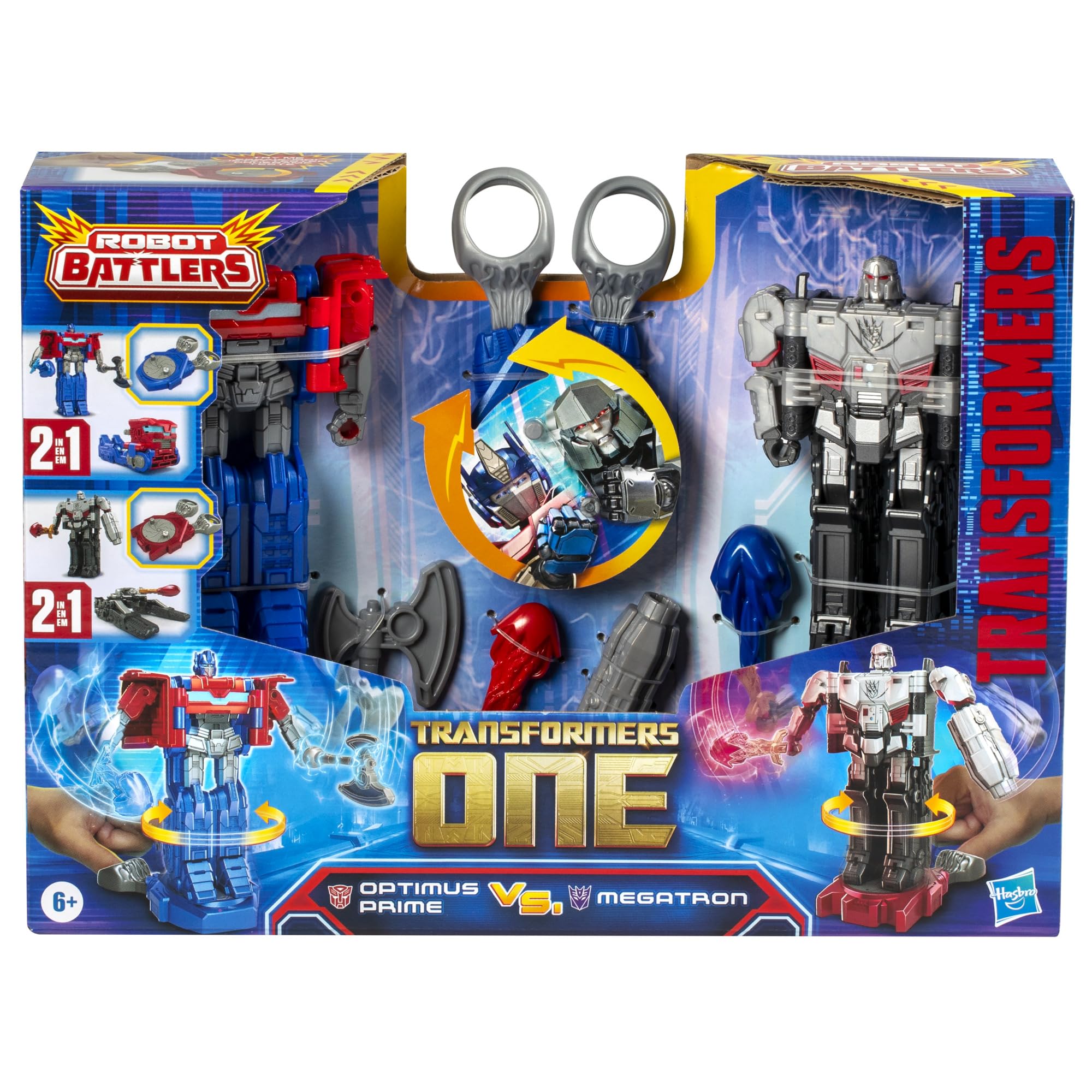 Transformers One Robot Battlers Optimus Prime & Megatron 2-Pack | 11cm Figures | Ages 6+