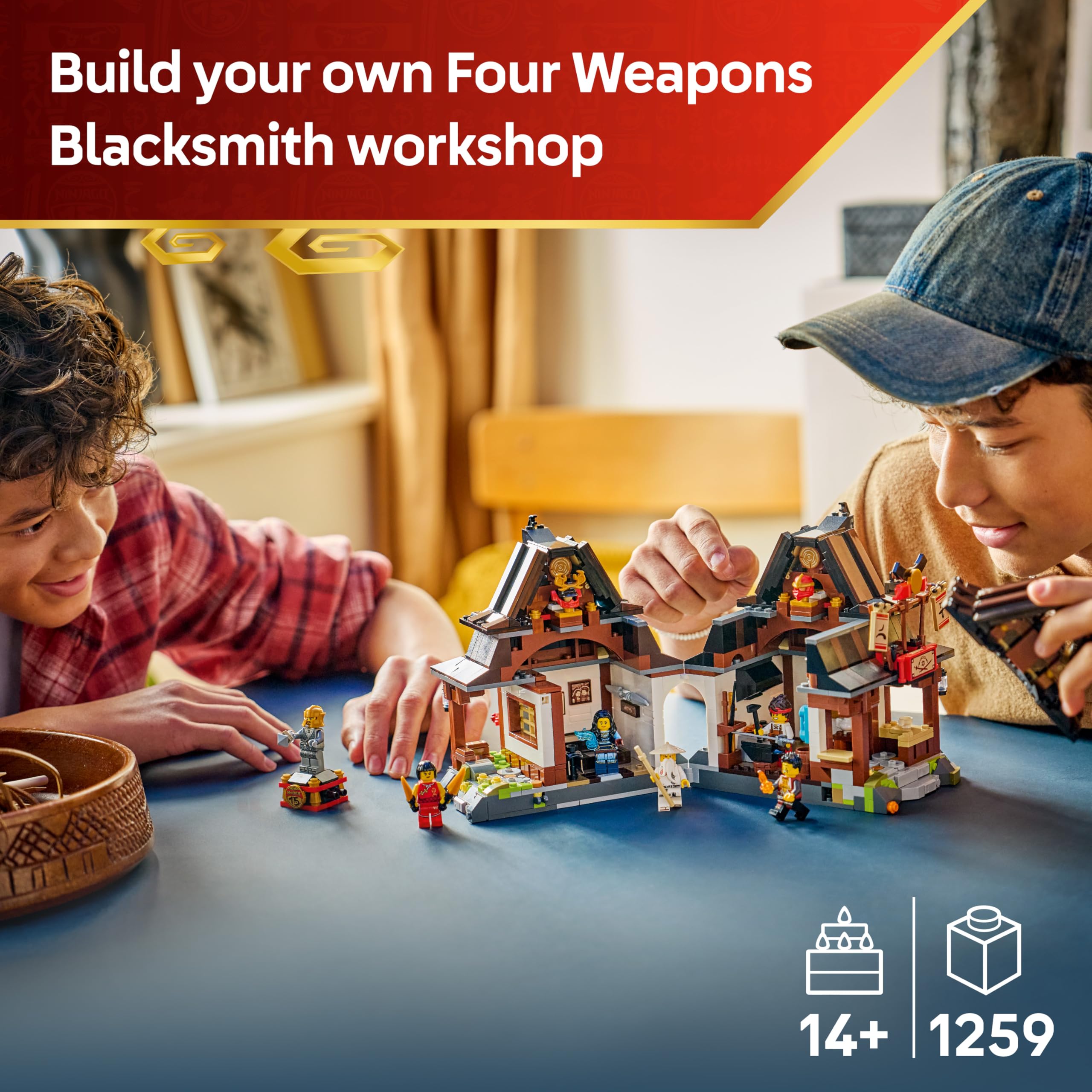 LEGO NINJAGO Four Weapons Blacksmith 71858 - 15th Anniversary Set | Ages 14+ 2