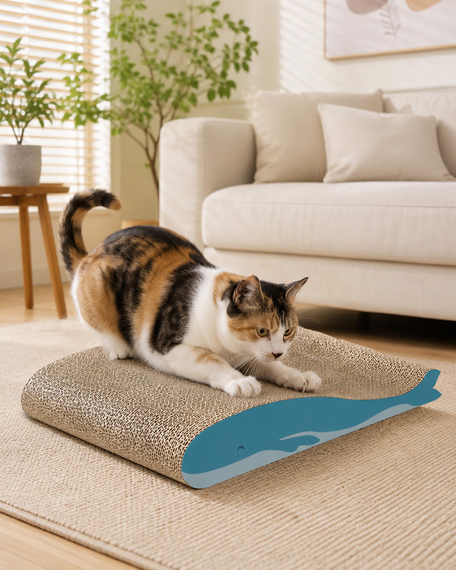 Dogat Cat Scratcher Board - 2 Pack | 42x30x6.5cm | Corrugated Cardboard 8