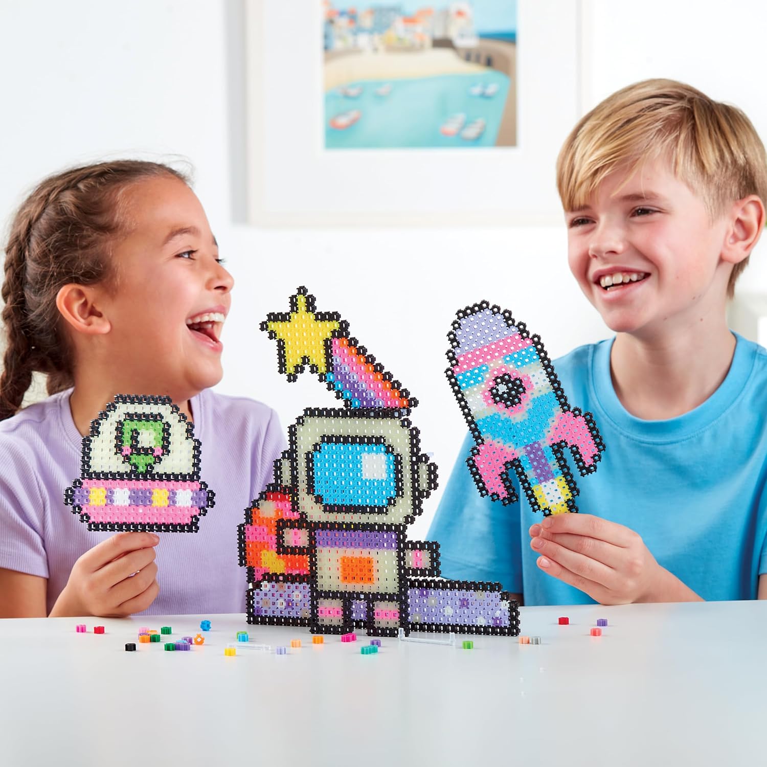 Character Options Simbrix Theme Pack Glowing Galactic - 1500+ Brix Building Set for Kids 5+ 2