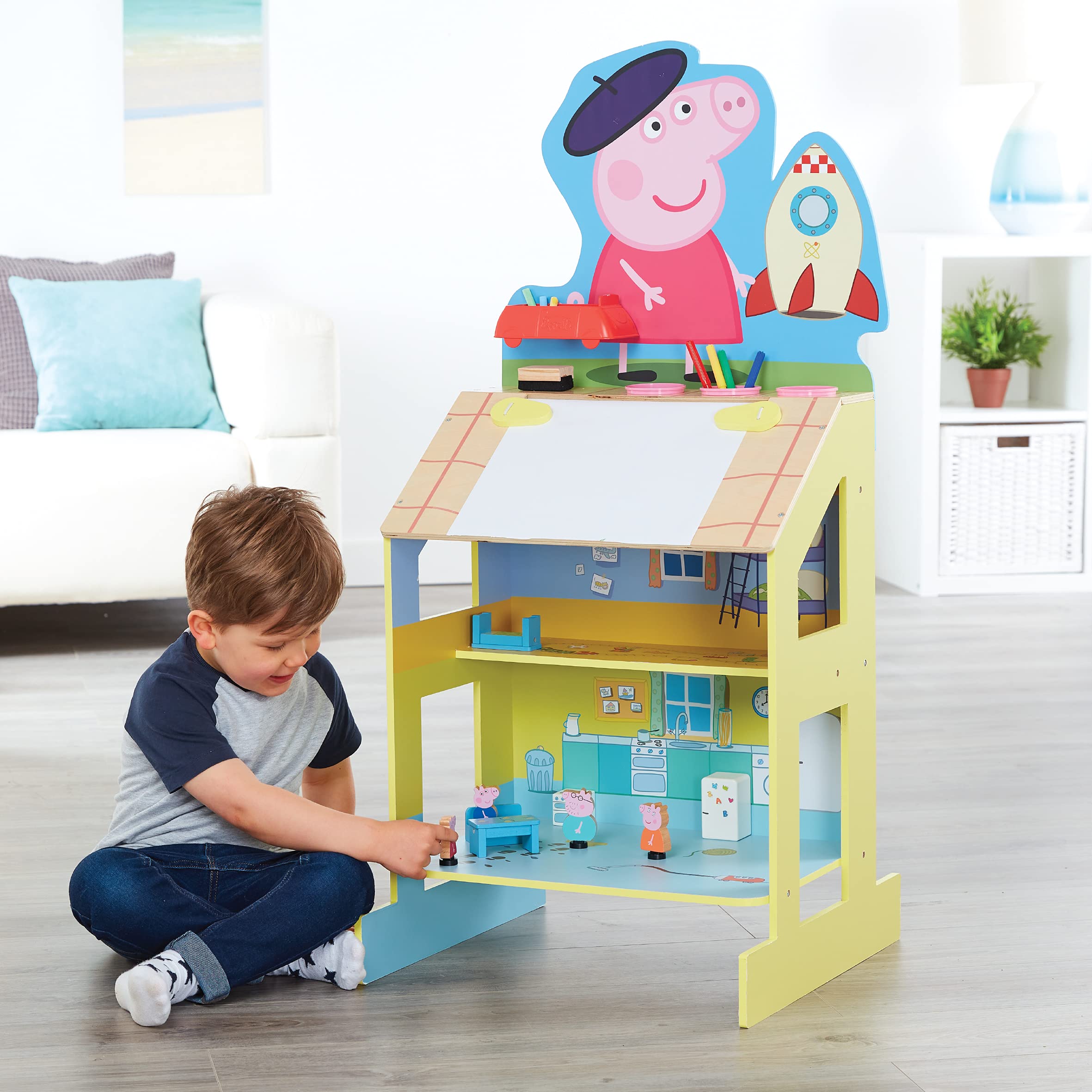Peppa Pig Play and Draw chevalet en bois 8