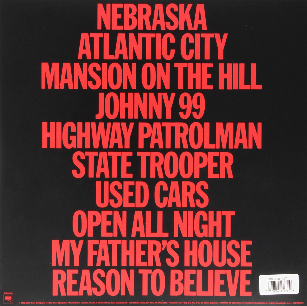 Bruce Springsteen - Nebraska [Limited Edition Vinyl]