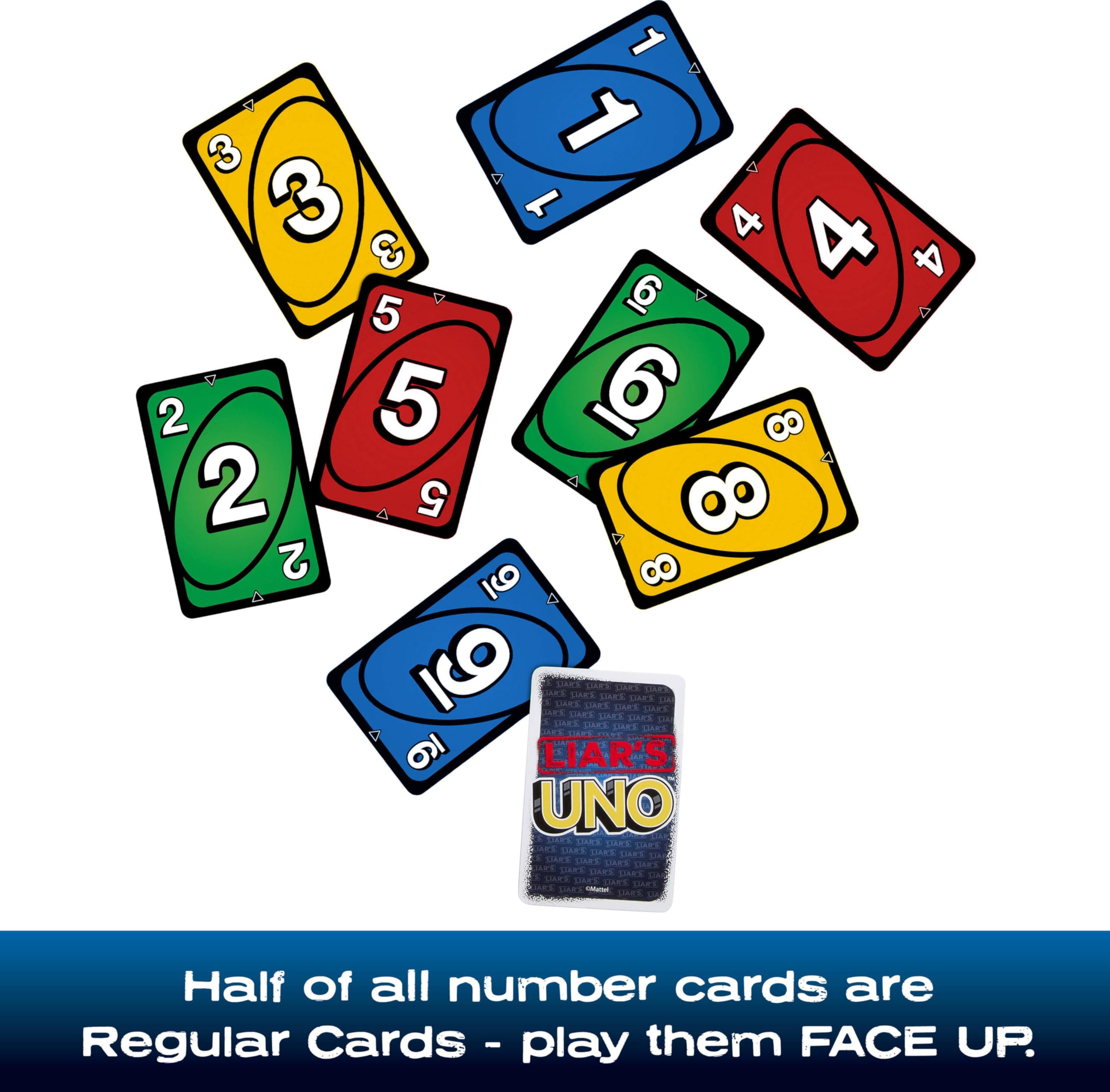 Mattel Games Liar's UNO Card Game in Travel Tin 9