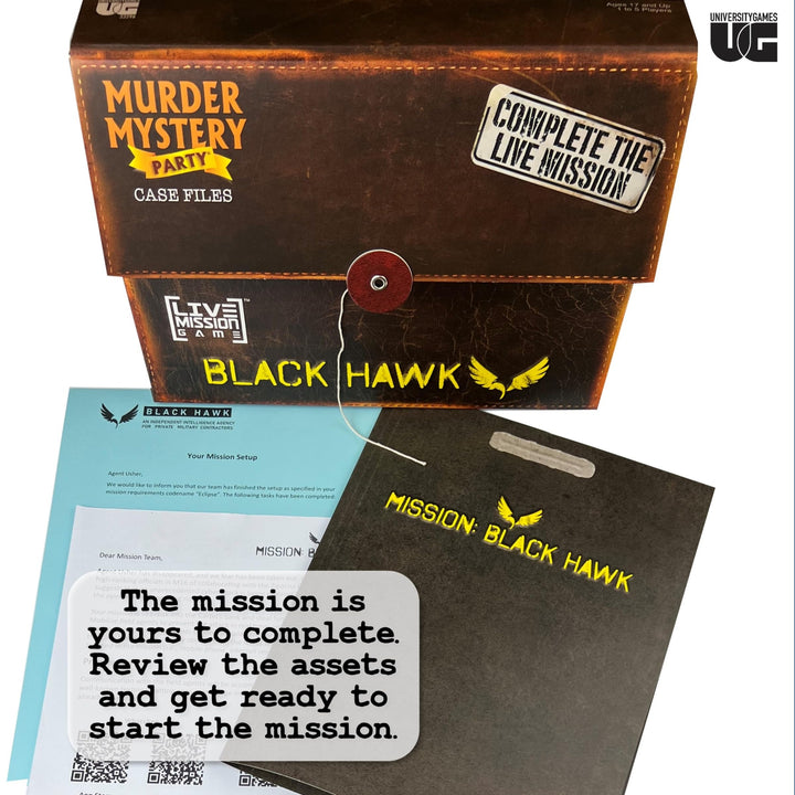 Murder Mystery Party: Mission Black Hawk Live Case File