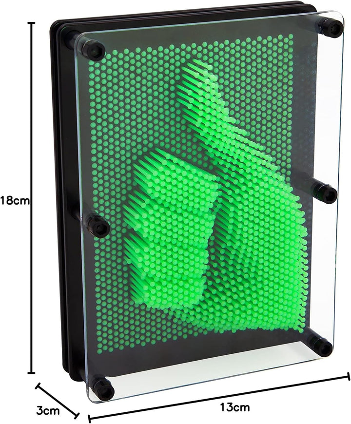 Global Gizmos 48109 Glow in the Dark Pin Art Impression Toy/Ideal for Home and O