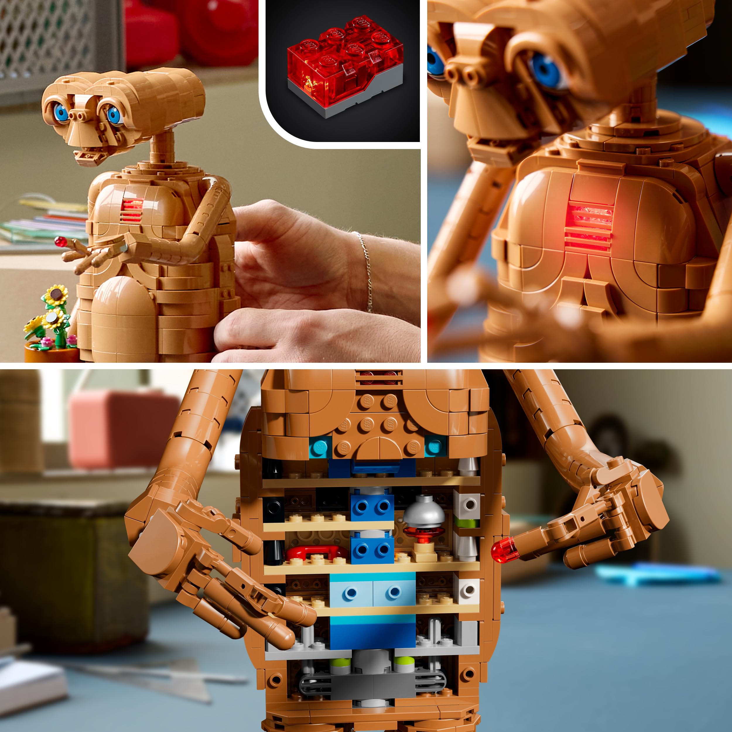 LEGO Ideas E.T. the Extra-Terrestrial Building Set (21370) | 1,226 Pieces | Ages 18+ 5