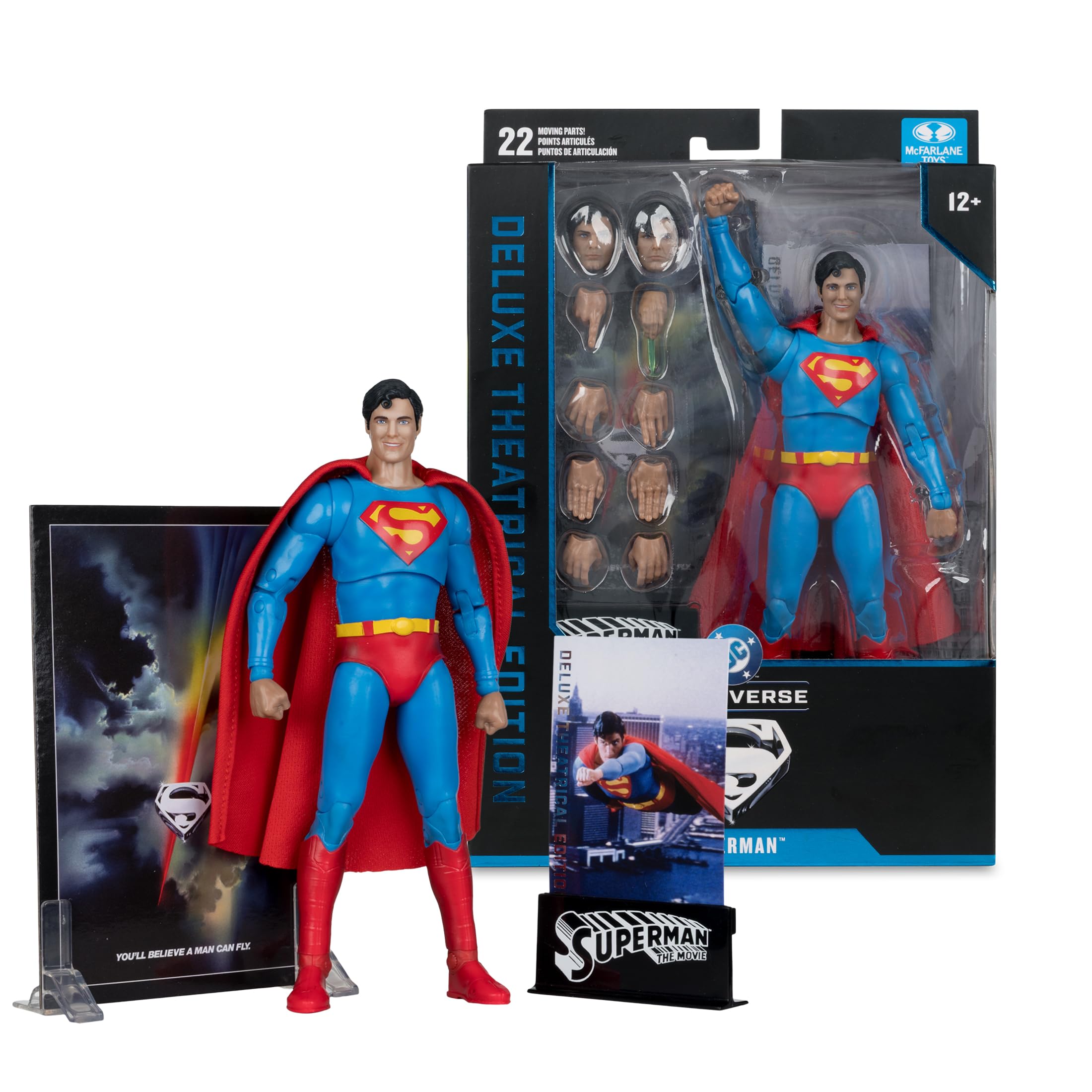 McFarlane DC Multiverse Superman (Superman: The Movie 1978) 7in Action Figure | Ultra Articulation 5