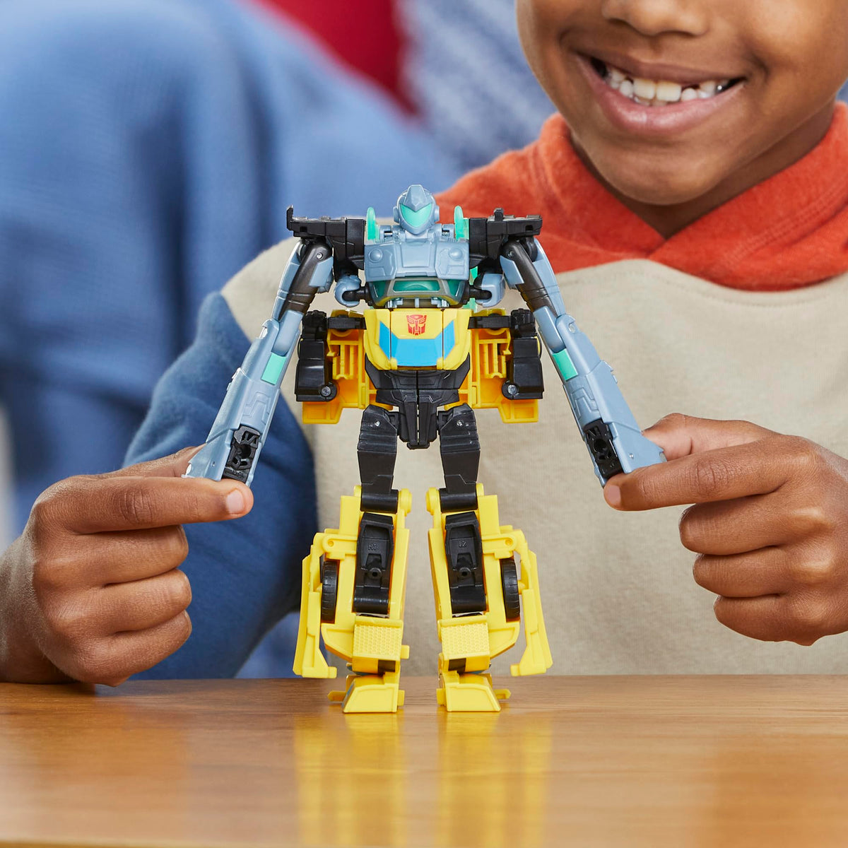 Transformers EarthSpark Cyber-Combiner Bumblebee & Mo Malto Action Figures - 5-inch Scale, Ages 6+ 8