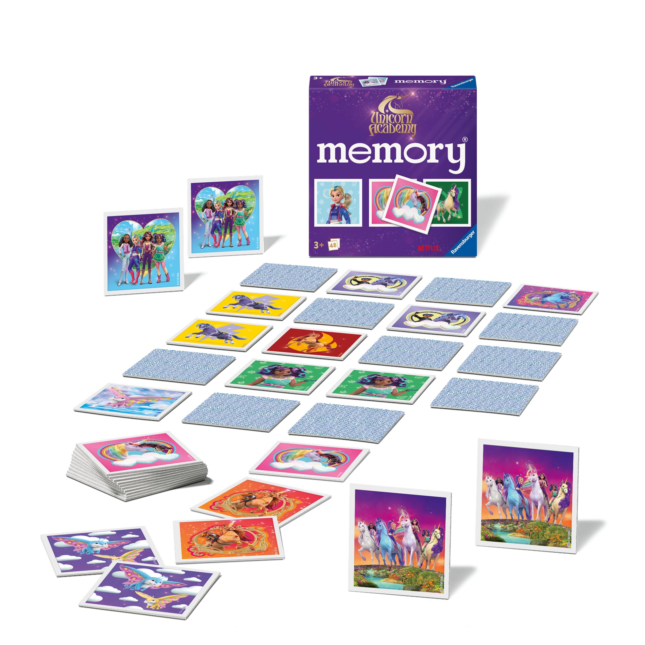 Ravensburger Unicorn Academy Mini Memory Game - Card Game for Kids 3 Years and Up 1